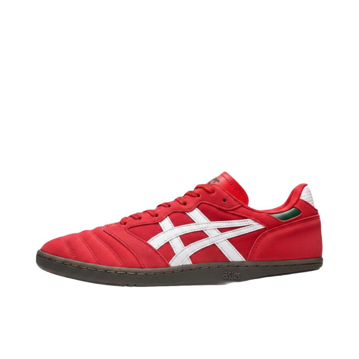 推荐商品：Asics/亚瑟士 Legrezza FB 板鞋 圆头平跟系带轻盈 深红色