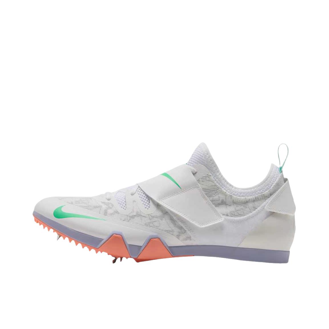 推荐商品：Nike Pole Vault Elite 织物 防滑耐磨 透气 专业训练 田径 跑鞋 低帮/峰白/原子粉/白/电光绿