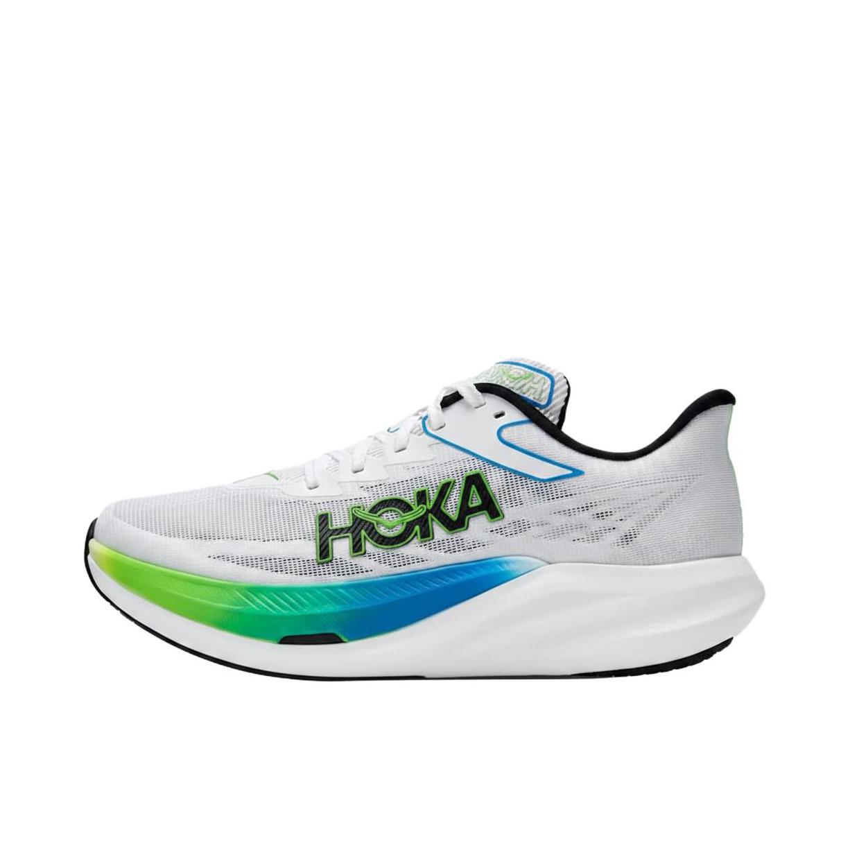 推荐商品：HOKA ONE ONE ROCKET X 3 跑鞋 竞速透气 大童/白色/黑色