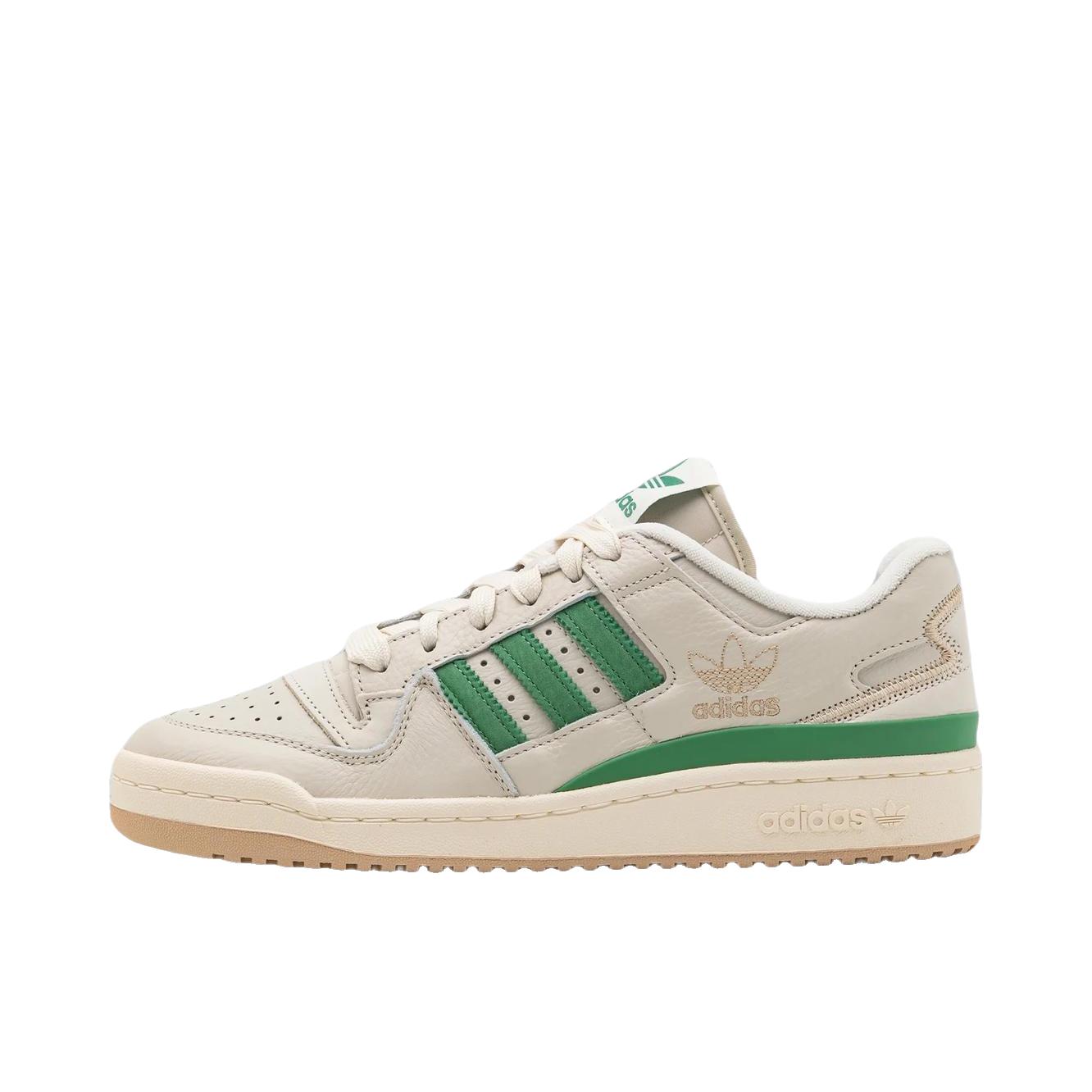 推荐商品：adidas Originals Forum 板鞋 轻便复古防滑时尚魔术贴篮球风薄底包裹性 低帮/米色