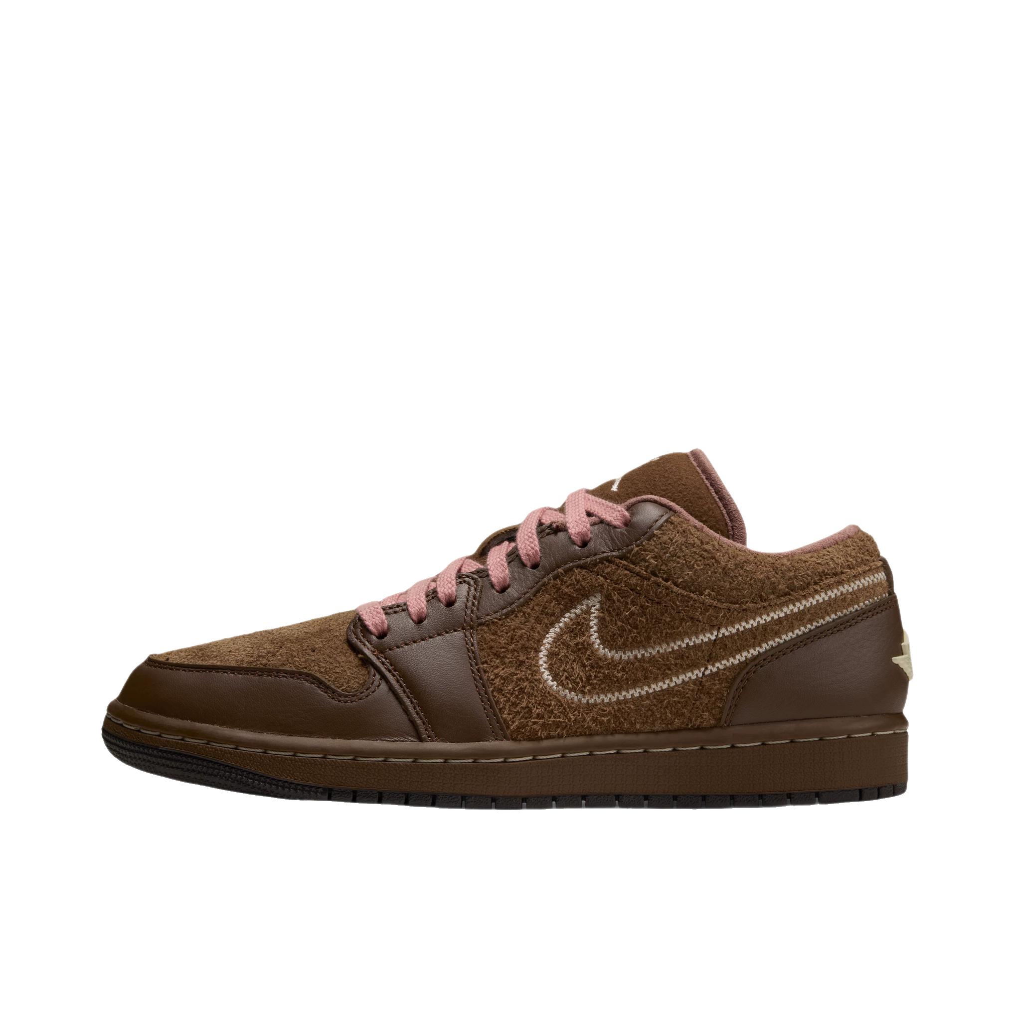 Air Jordan 1 板鞋 运动休闲鞋 复古潮流支撑合成革 女款/惊喜可可色/珍珠白/锈粉色/丝绒棕