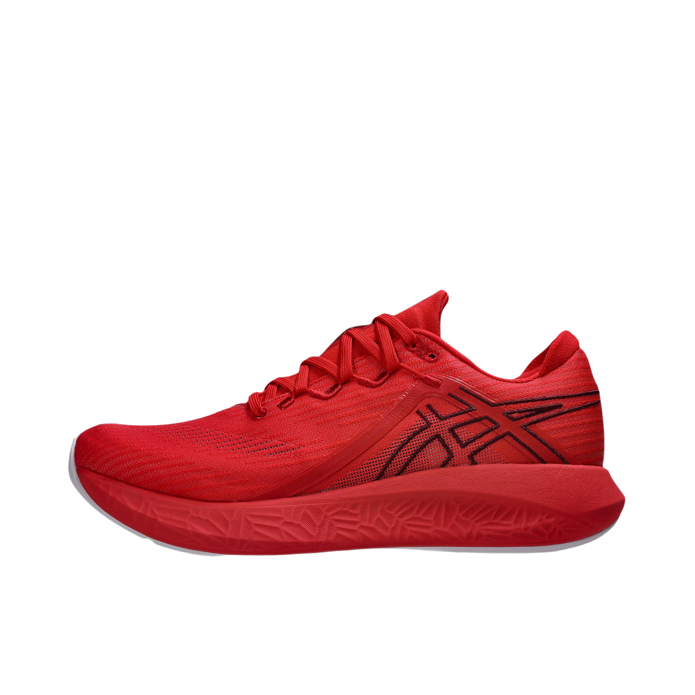 推荐商品：Asics/亚瑟士 BLOOMSTRIDE 跑鞋 圆头系带减震透气 低帮/速度红/贝尼莫紫 
