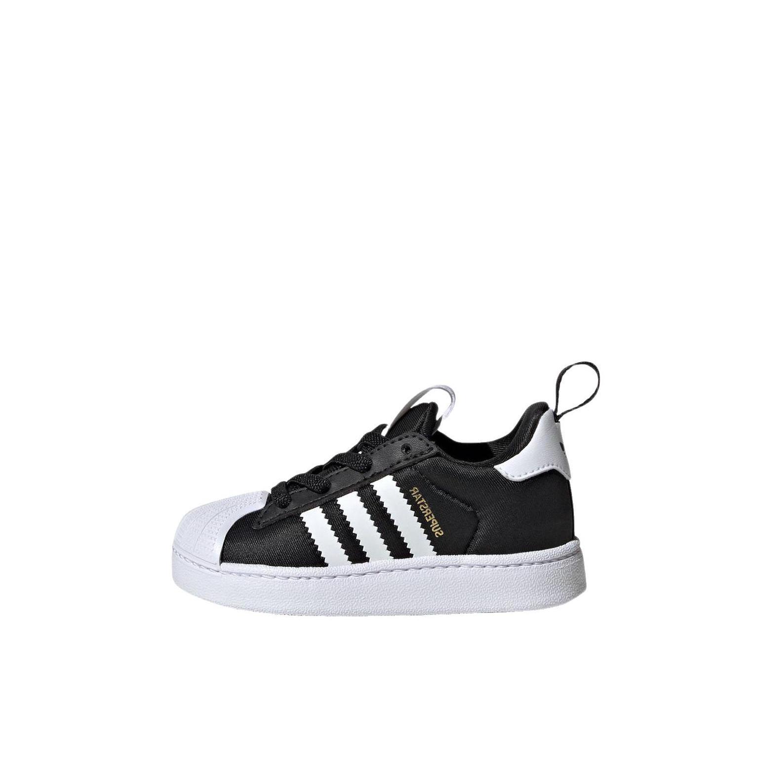 推荐商品：adidas Originals SUPERSTAR QUICKON 板鞋儿童 舒适防滑透气 低帮/婴童/黑色/白色