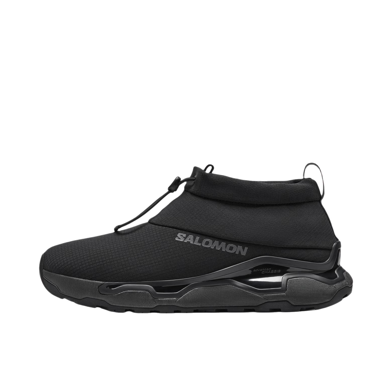 推荐商品：Salomon/萨洛蒙 XC WINTER MOC 运动休闲鞋 织物户外日常一脚蹬 中帮/黑色