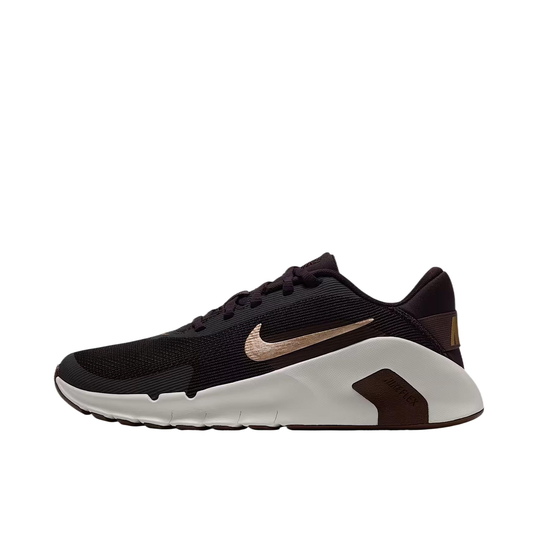 推荐商品：Nike Flex Train 跑鞋 时尚潮流支撑耐用轻便贴合 低帮/勃艮第灰/沙砾/神秘枣/模糊