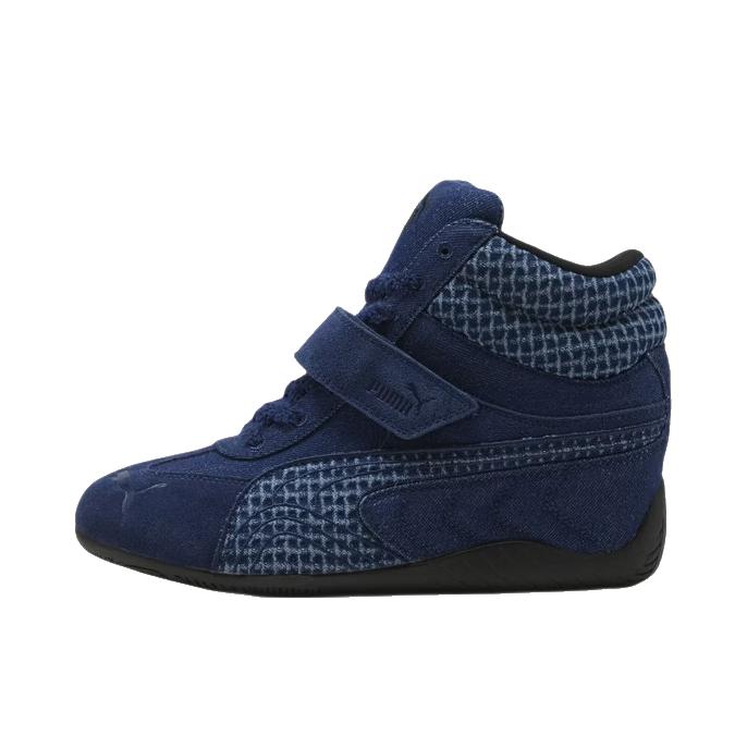 推荐商品：Puma/彪马 SPEEDCAT WEDGE DENIM 运动休闲鞋 舒适时尚百搭 女款/黑色/雪山蓝