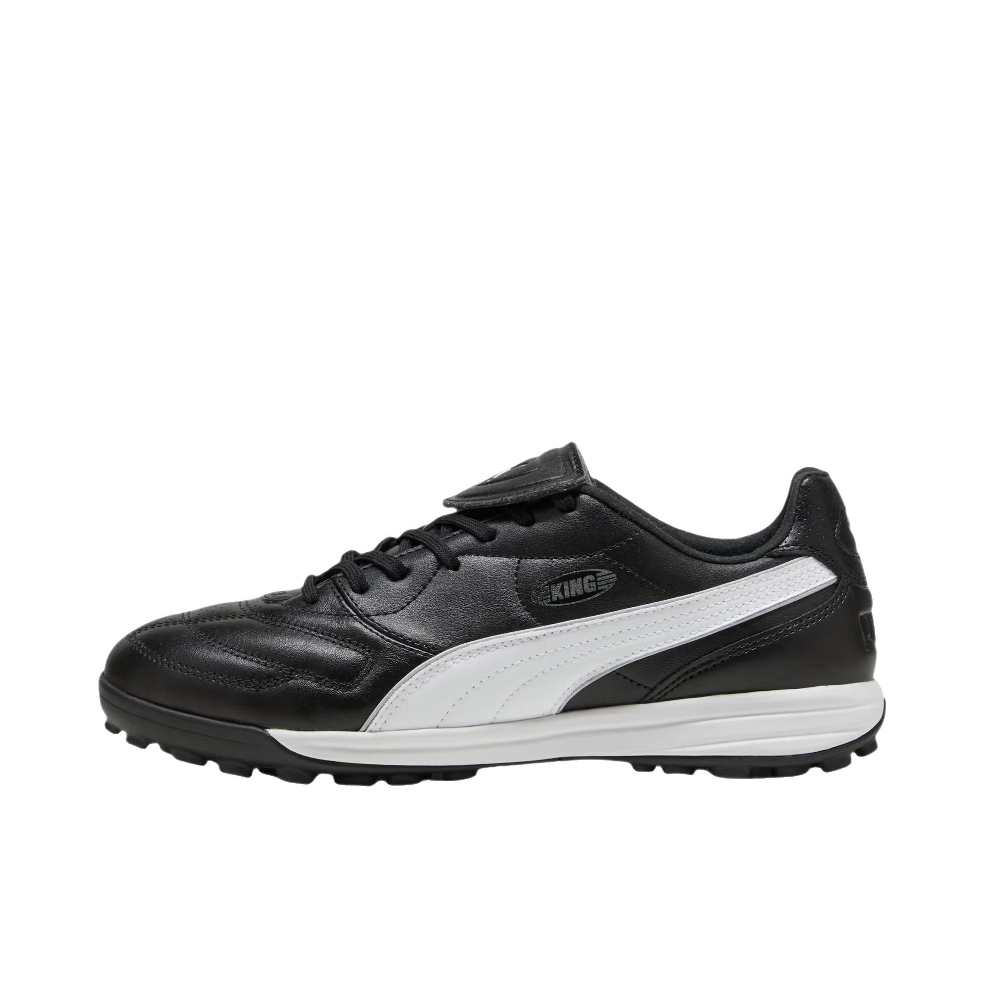 推荐商品：Puma/彪马 King Top TT 平衡耐磨 防滑透气 轻便舒适 胶质 碎钉 抗冲击 足球鞋 PUMA 黑/PUMA银/PUMA白 
