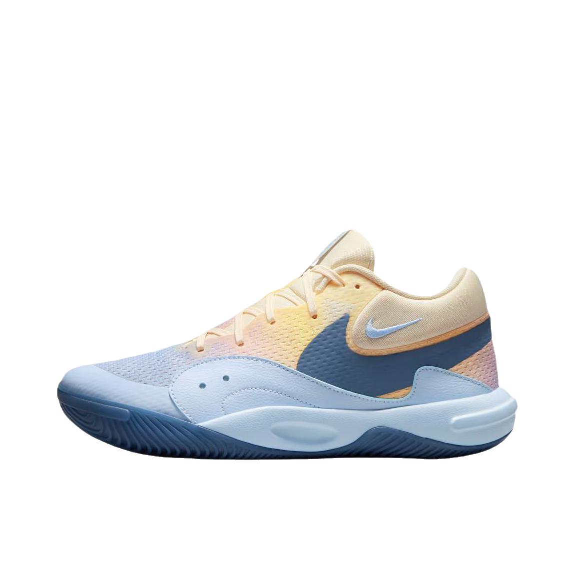 推荐商品：Nike Hyperquick 防滑耐磨 舒适轻盈 低帮 厚底 圆头 训练鞋 中帮/米色/蓝色