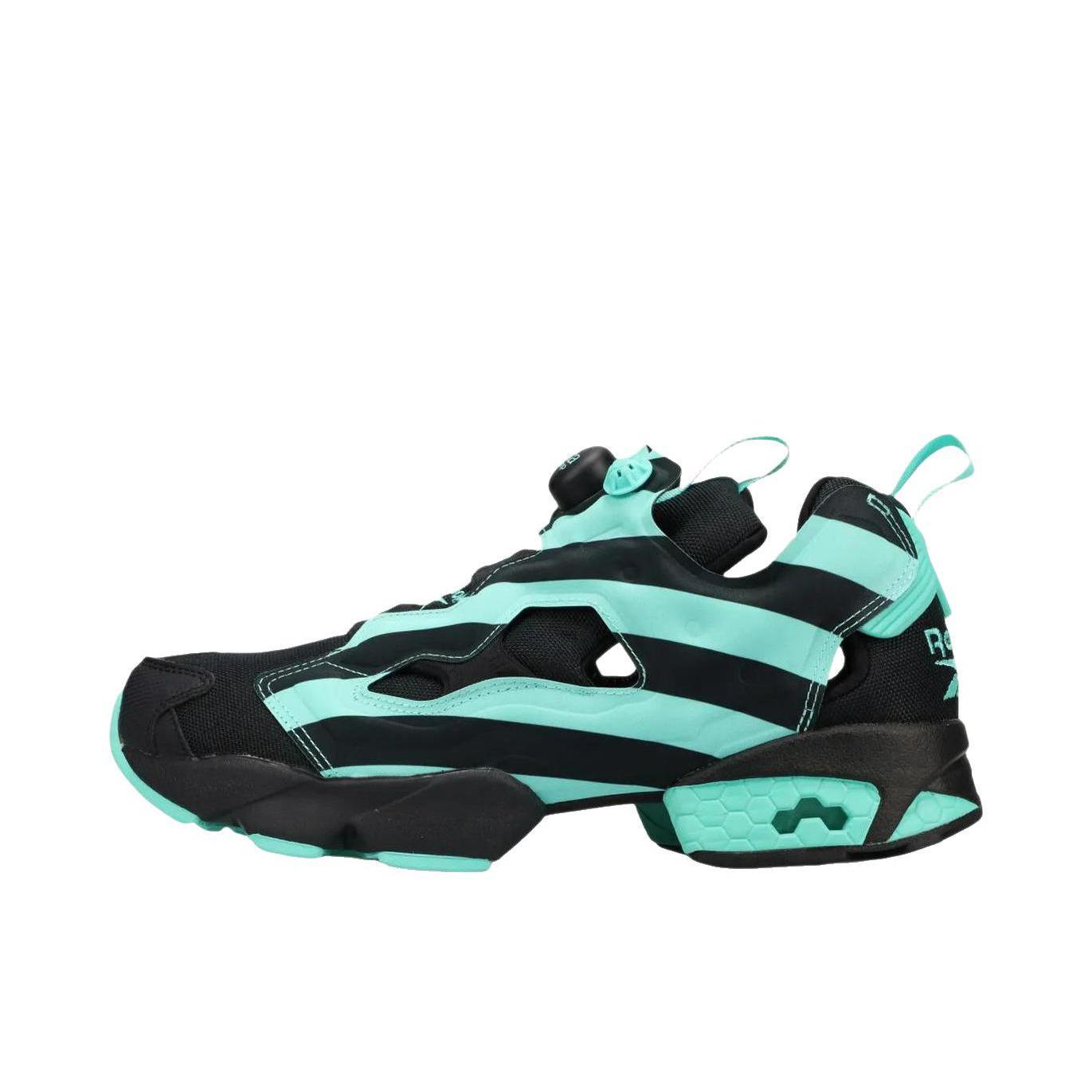 推荐商品：Reebok/锐步 Instapump Fury 94 Black Mint Green 运动休闲鞋 透气舒适百搭耐用 低帮/黑色