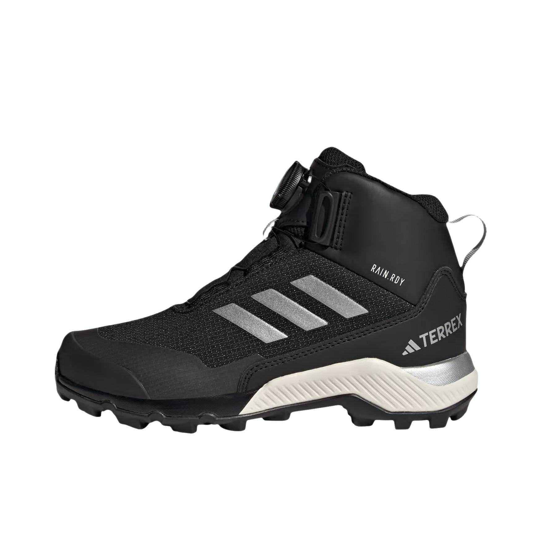 推荐商品：adidas Terrex Winter Leather 雪地靴 户外鞋 缓震保暖舒适防滑时尚 大童/黑色