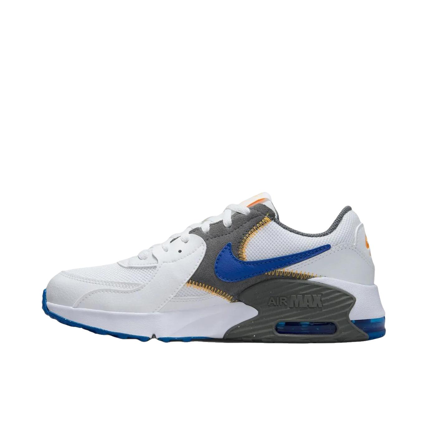 推荐商品：Nike Air Max Excee 跑鞋 防滑耐磨舒适缓震网面透气气垫复古支撑织物合成革圆头贴合抓地 GS款/低帮/白色/灰色