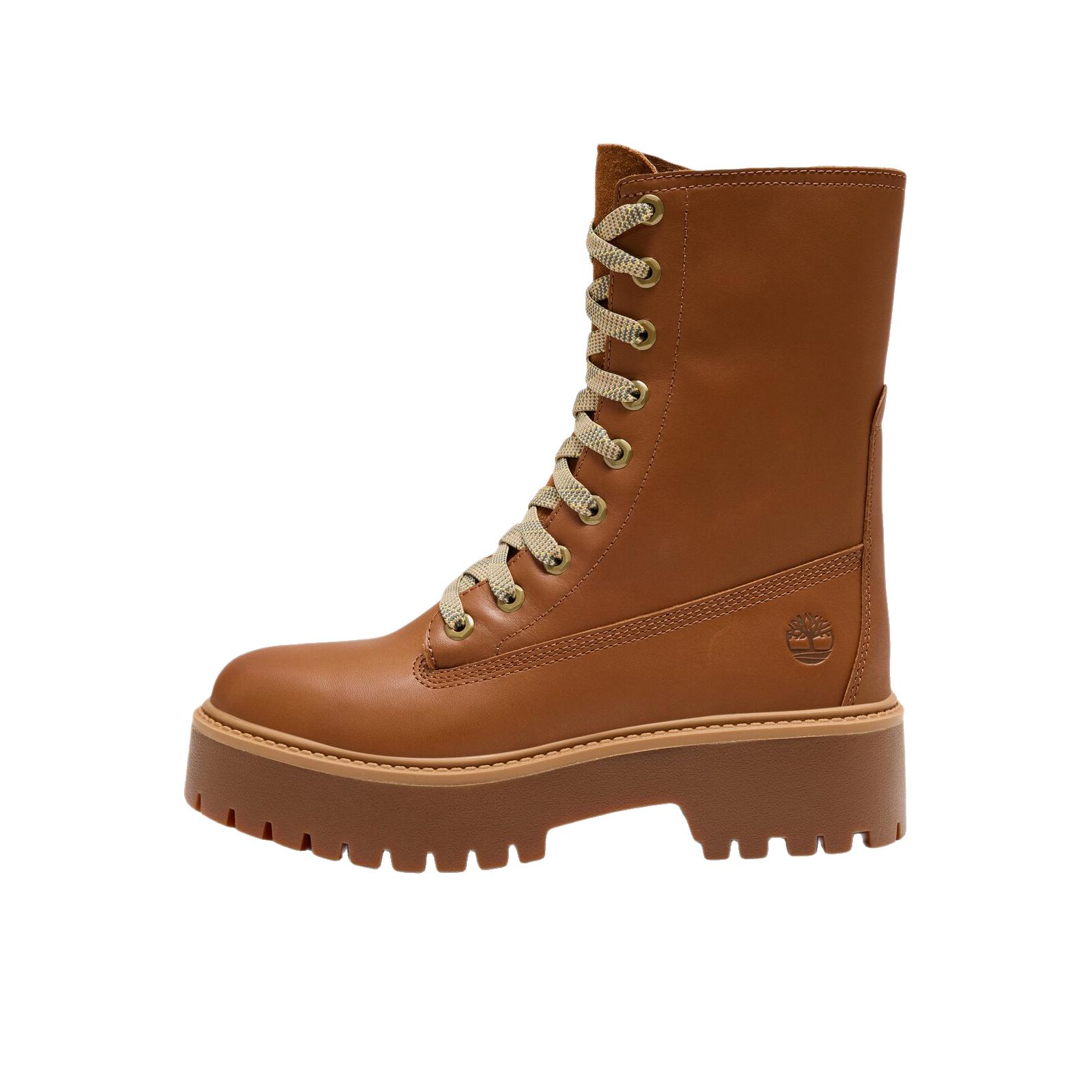 推荐商品：Timberland/添柏岚 踢不烂 马丁靴 厚底休闲 高帮/女款/铁锈色
