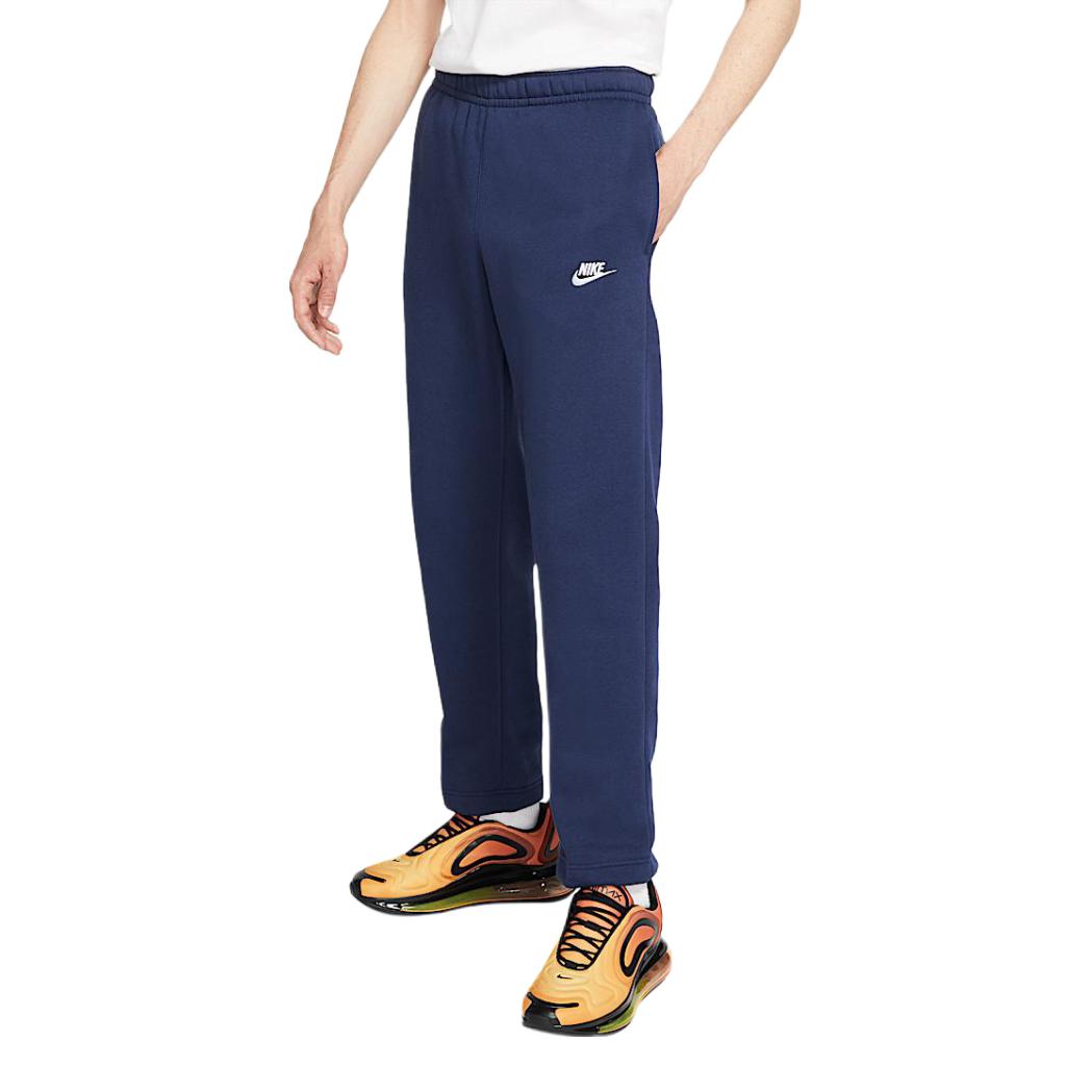 【兰德尔同款】Nike Sportswear Club 加绒保暖透气跑步加厚束脚运动长裤 男女同款 BV2708 蓝