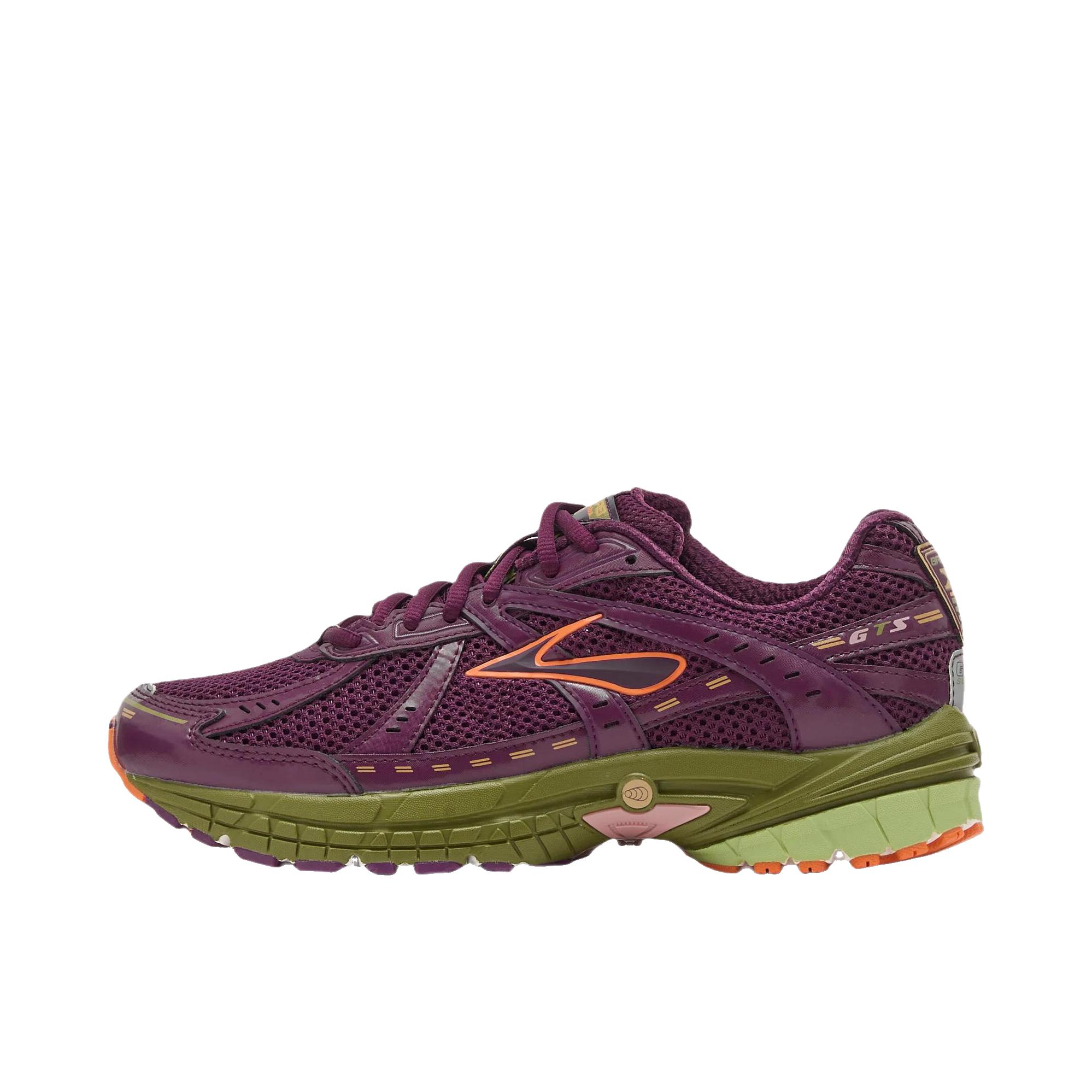 推荐商品：Brooks/布鲁克斯 Adrenaline GTS 10 跑鞋 圆头防滑耐磨 低帮/酒红色