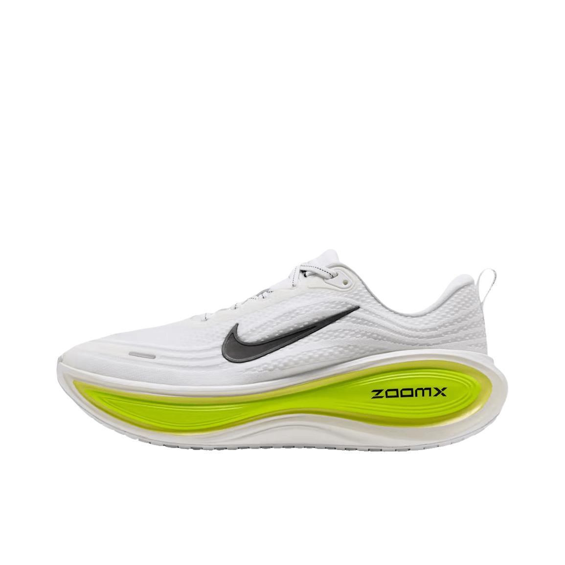 推荐商品：Nike Vomero Plus 超级迈柔 跑鞋 耐磨系带回弹网布支撑缓震轻便训练防滑贴合圆头 低帮/白色/柠檬毒液色/电光黄/黑色