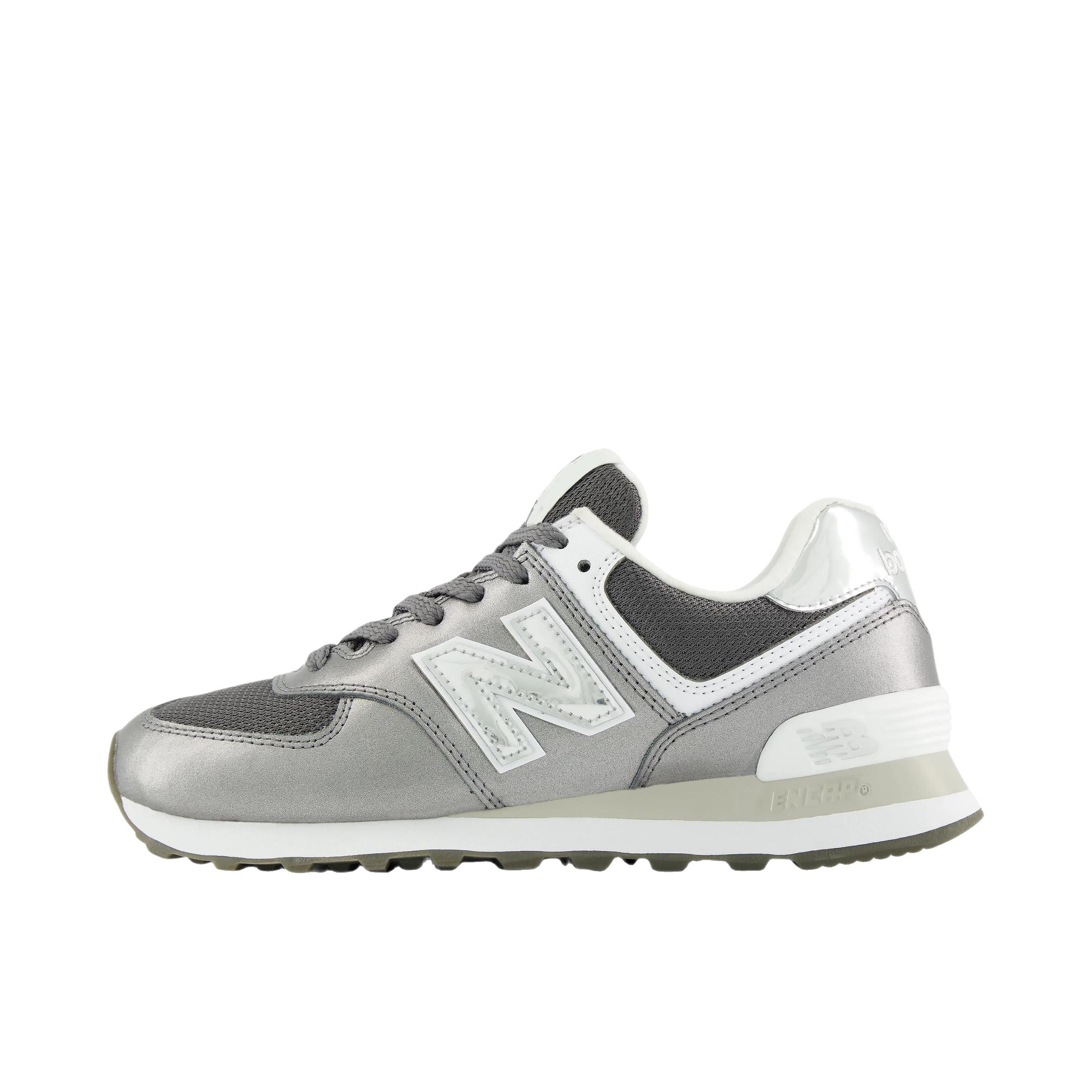 推荐商品：New Balance 574 运动休闲鞋 阿甘鞋 经典复古防滑耐磨缓震舒适透气时尚百搭轻便 B宽/低帮/银色