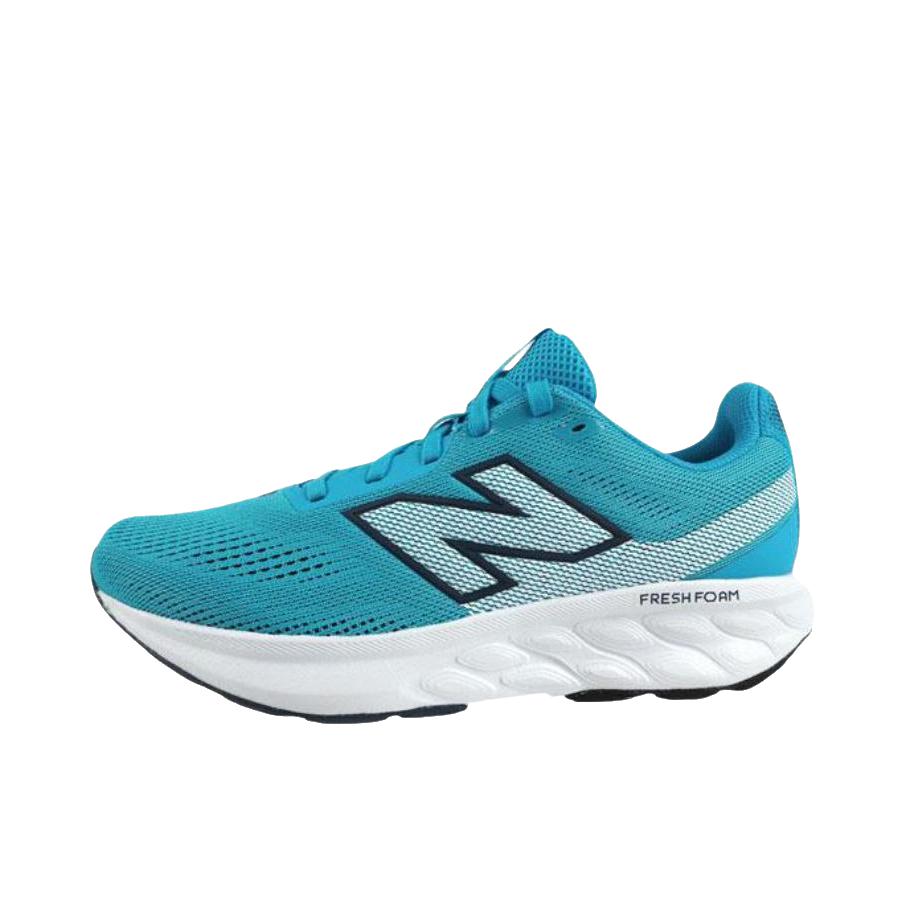推荐商品：New Balance Fresh Foam 520 v9 跑鞋 缓震支撑回弹网布透气防滑耐磨公路系带 D宽/蓝绿色