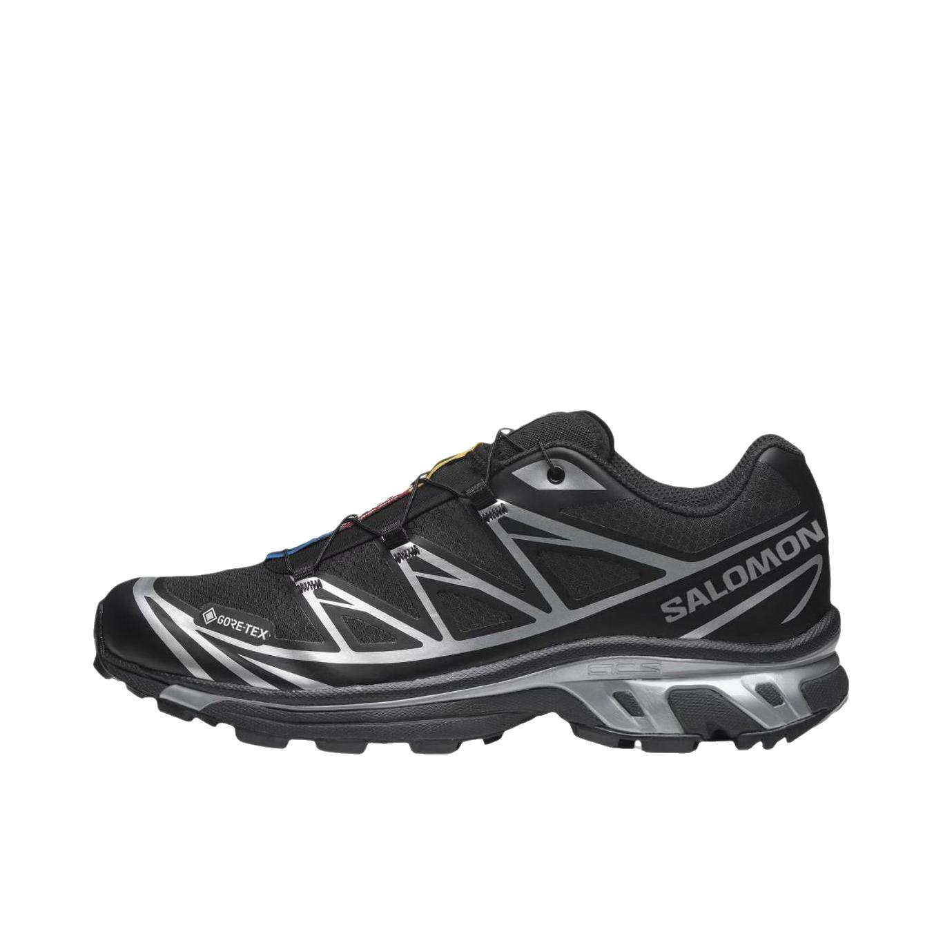 推荐商品：Salomon/萨洛蒙 XT-6 GTX 户外休闲鞋 防水包裹性支撑百搭厚底抽绳 银色/黑色