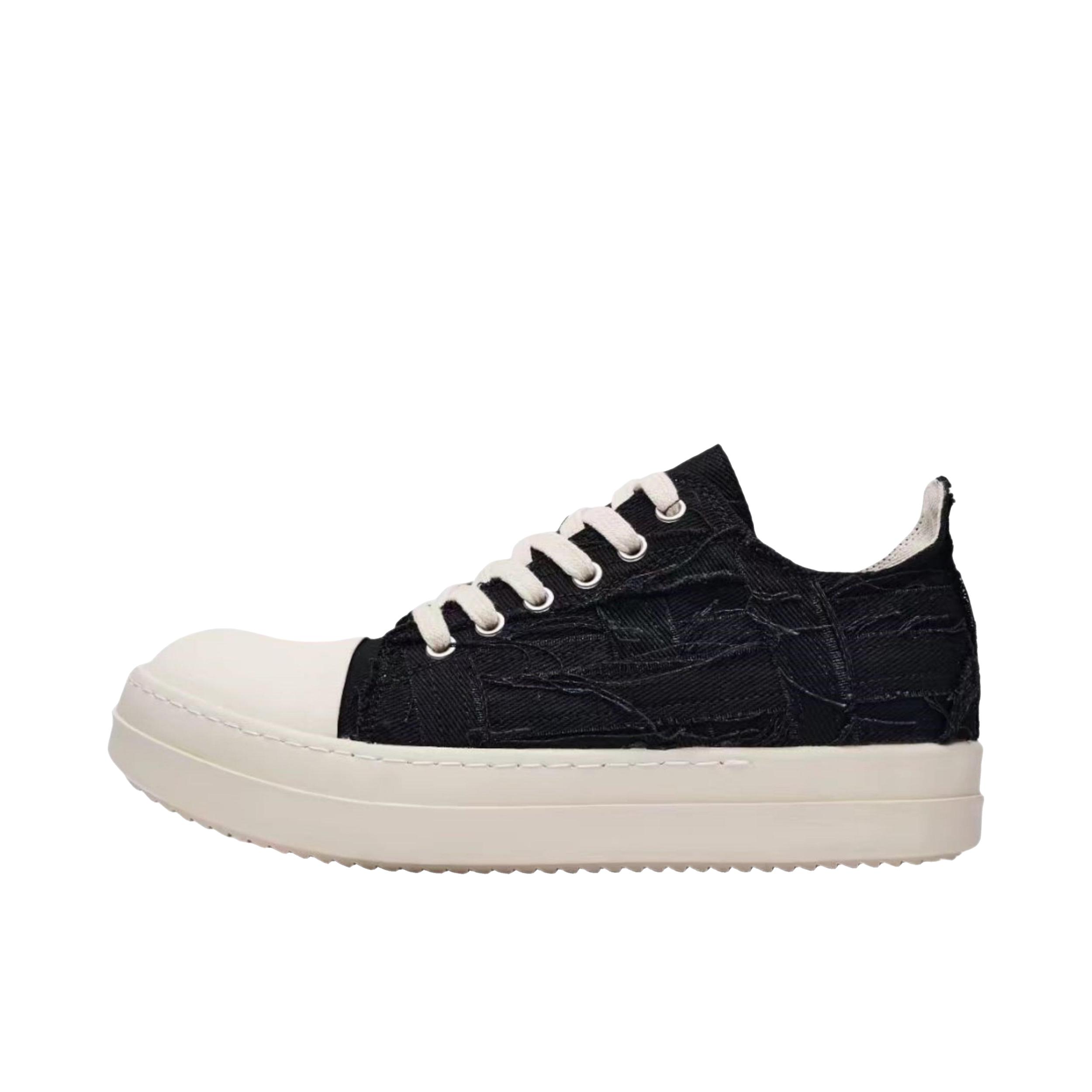 推荐商品：KLAMMKICKS 板鞋 美式复古小众做旧 KLA-095 低帮/黑色