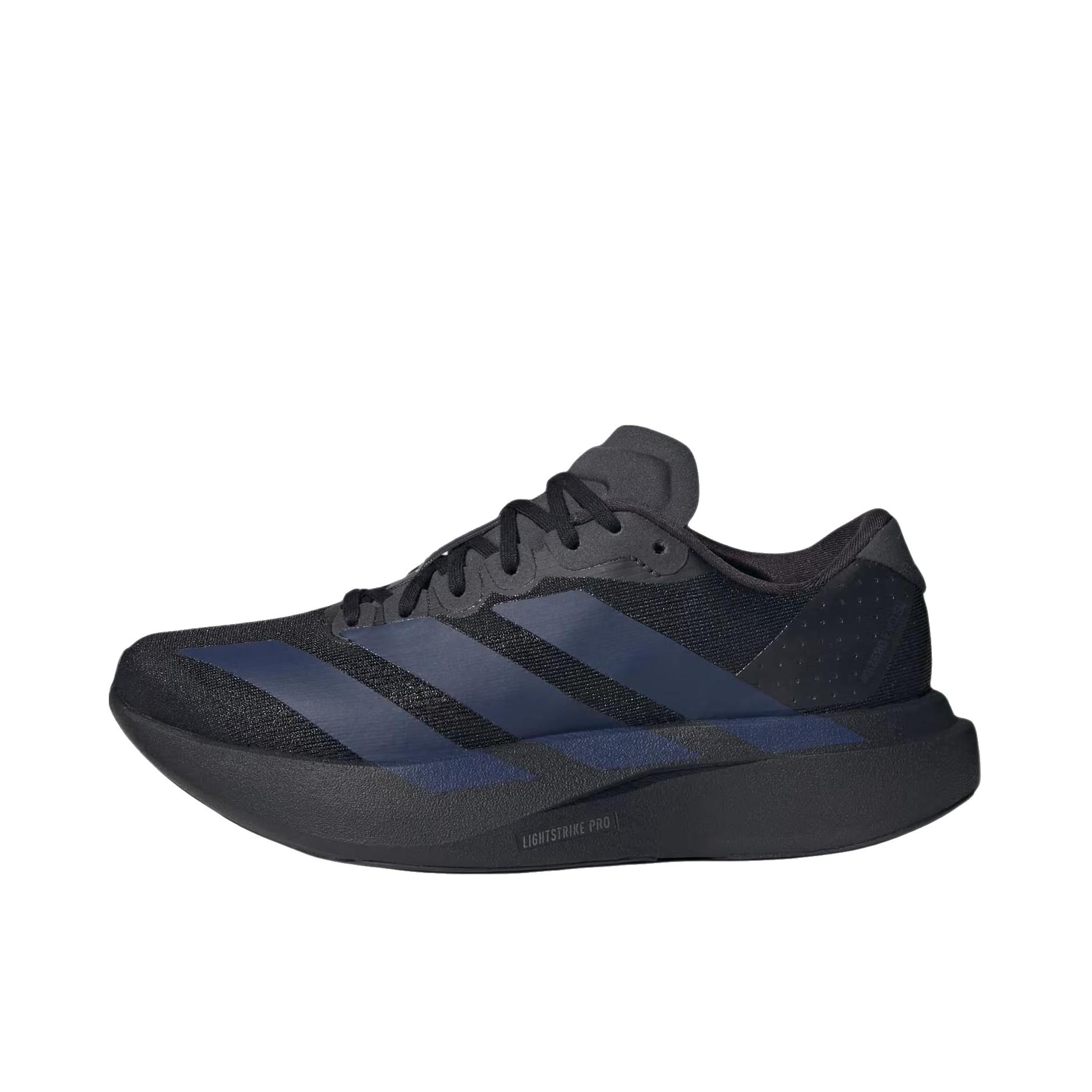 推荐商品：【梅西同款】 adidas Adizero Evo SL 跑鞋 缓震防滑圆头轻便运动马拉松竞速训练 低帮/大童/黑色