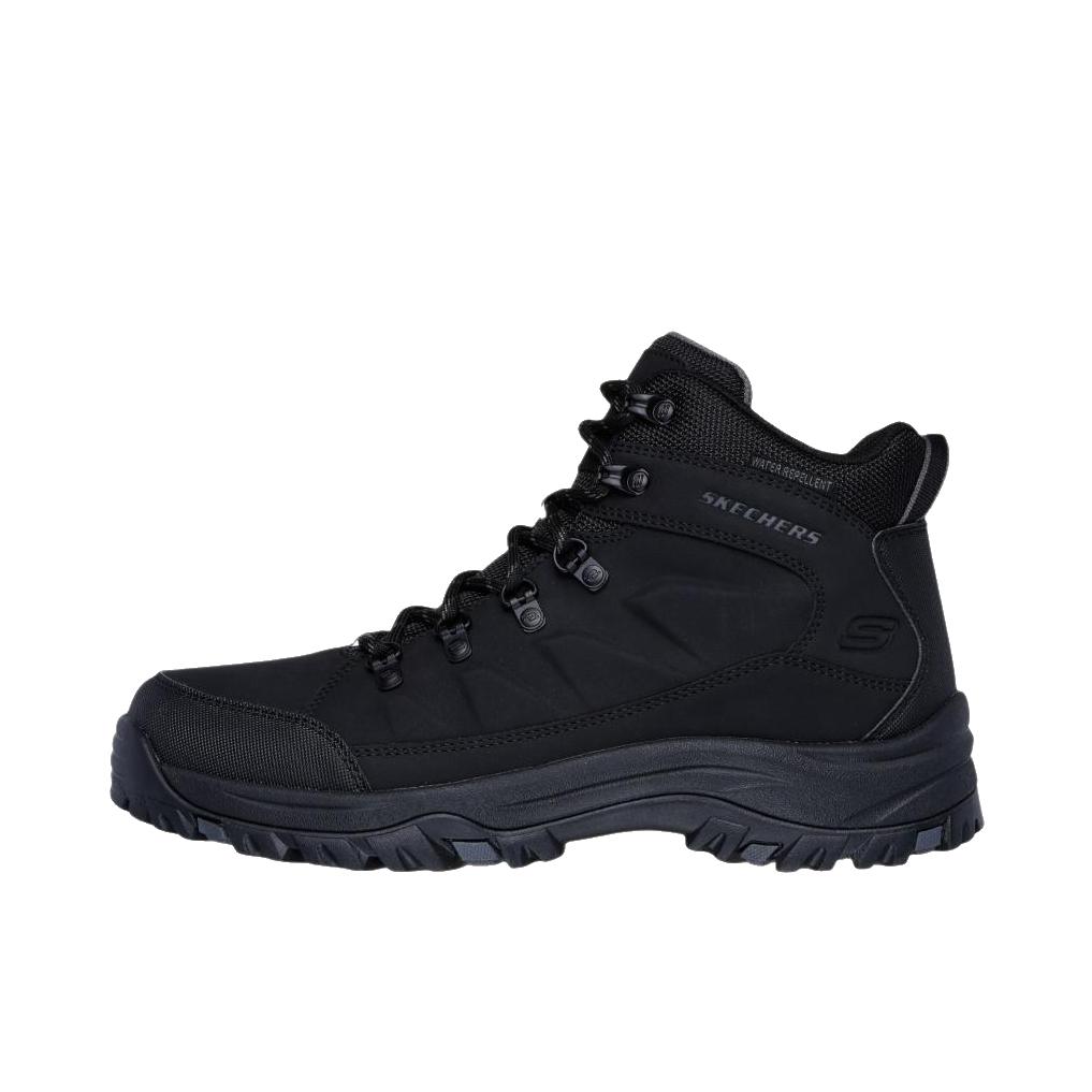 推荐商品：Skechers/斯凯奇 Relment 舒适轻便 保暖 圆头平跟 户外 登山鞋 204642C 高帮/深黑色