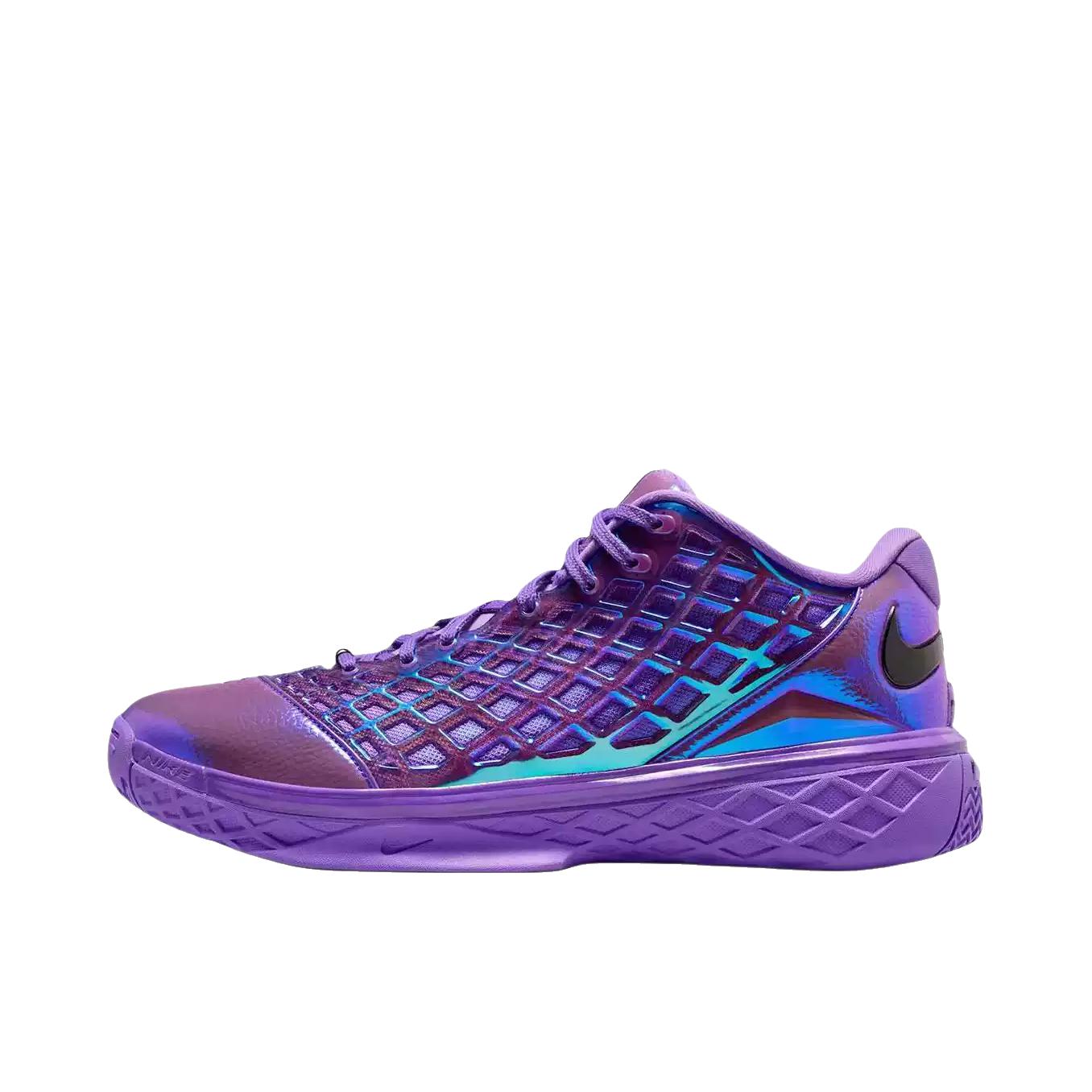 推荐商品：Nike Zoom Kobe 3 科比3 篮球鞋 复古防滑耐磨包裹性网布减震舒适百搭 黑色/紫色