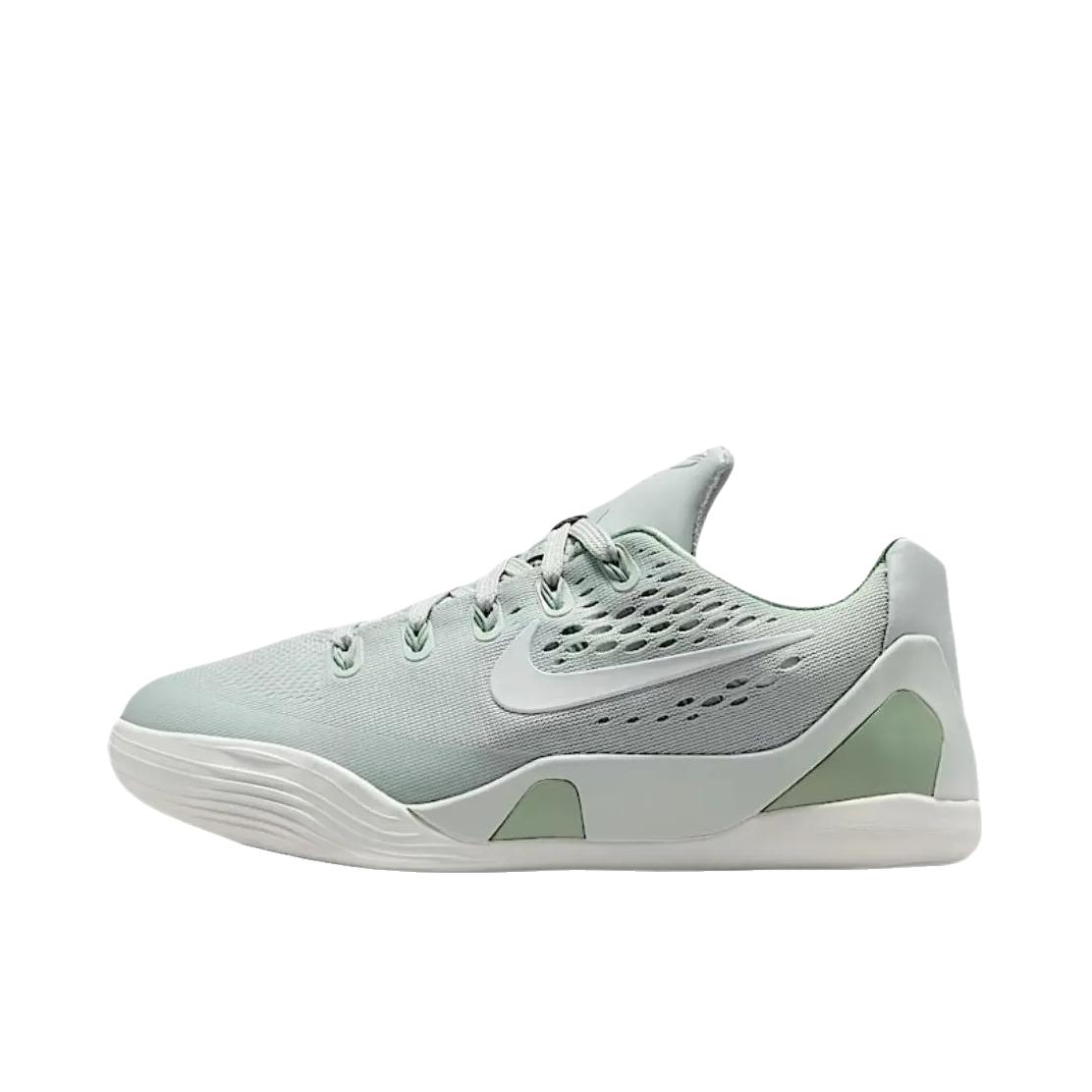 推荐商品：Nike Kobe 9 科比9 篮球鞋 包裹性潮流实战抗扭舒适百搭回弹 低帮/大童/浅银色/山峰白/温和灰绿