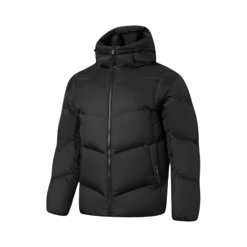 Li Ning/李宁 2026AW 防泼水拉链连帽长袖羽绒服 AYMW475 黑