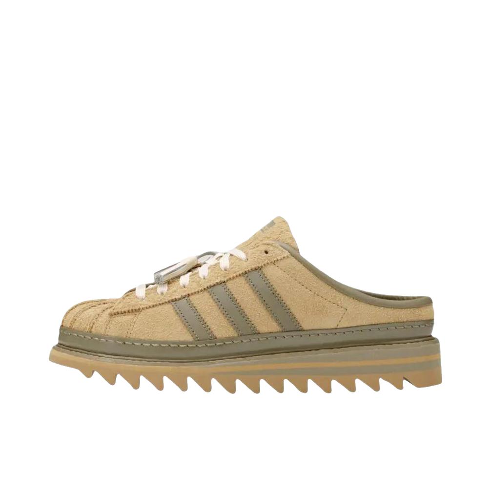 推荐商品：adidas originals Sawtooth Mule 拖鞋 经典舒适包头 CLOT联名/纸板色/做旧白