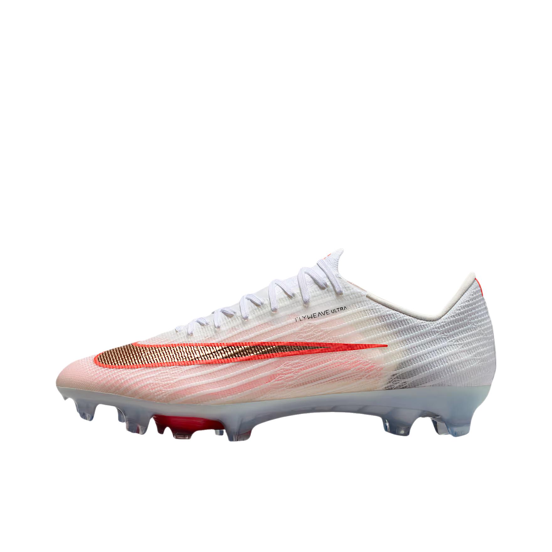 推荐商品：Nike Mercurial Superfly 11 Elite FG 足球鞋 回弹长钉 白色/亮红色/模糊