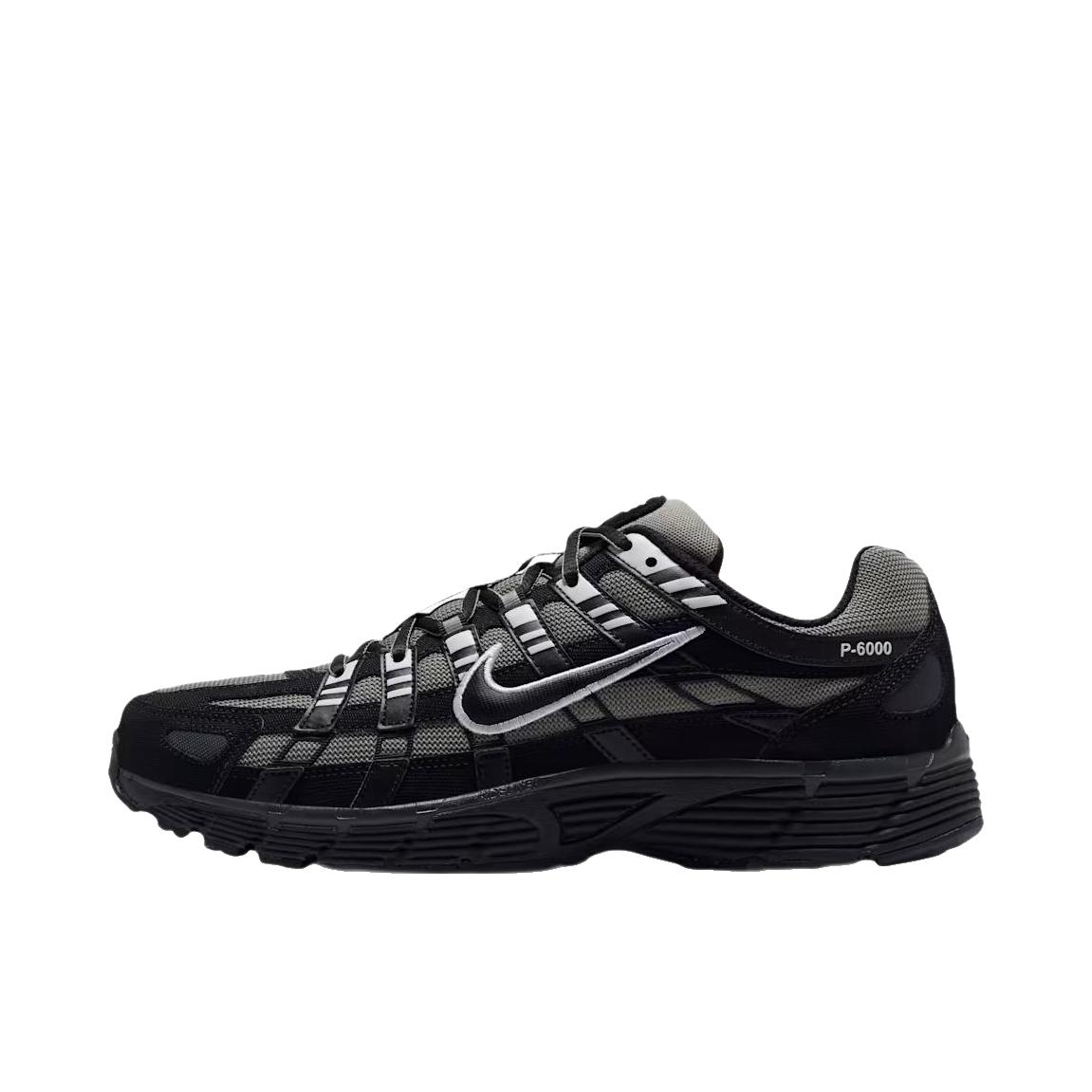 推荐商品：Nike P-6000 CNPT 运动休闲鞋 机能风跑鞋风舒适缓震防滑耐磨时尚潮流复古贴合网面支撑圆头 低帮/黑色/炭灰色/浅军绿色