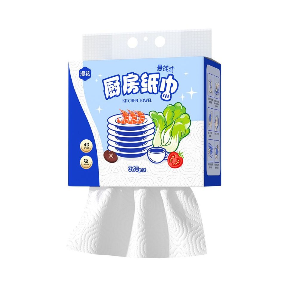 推荐商品：漫花 抽拉式 悬挂厨房纸巾