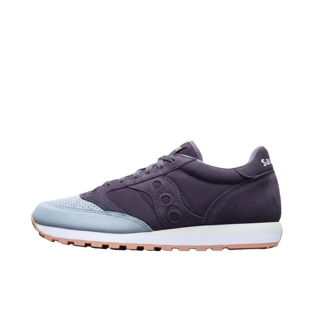 推荐商品：Saucony/索康尼 Originals Jazz 防滑 耐磨 跑鞋 低帮/深紫色 