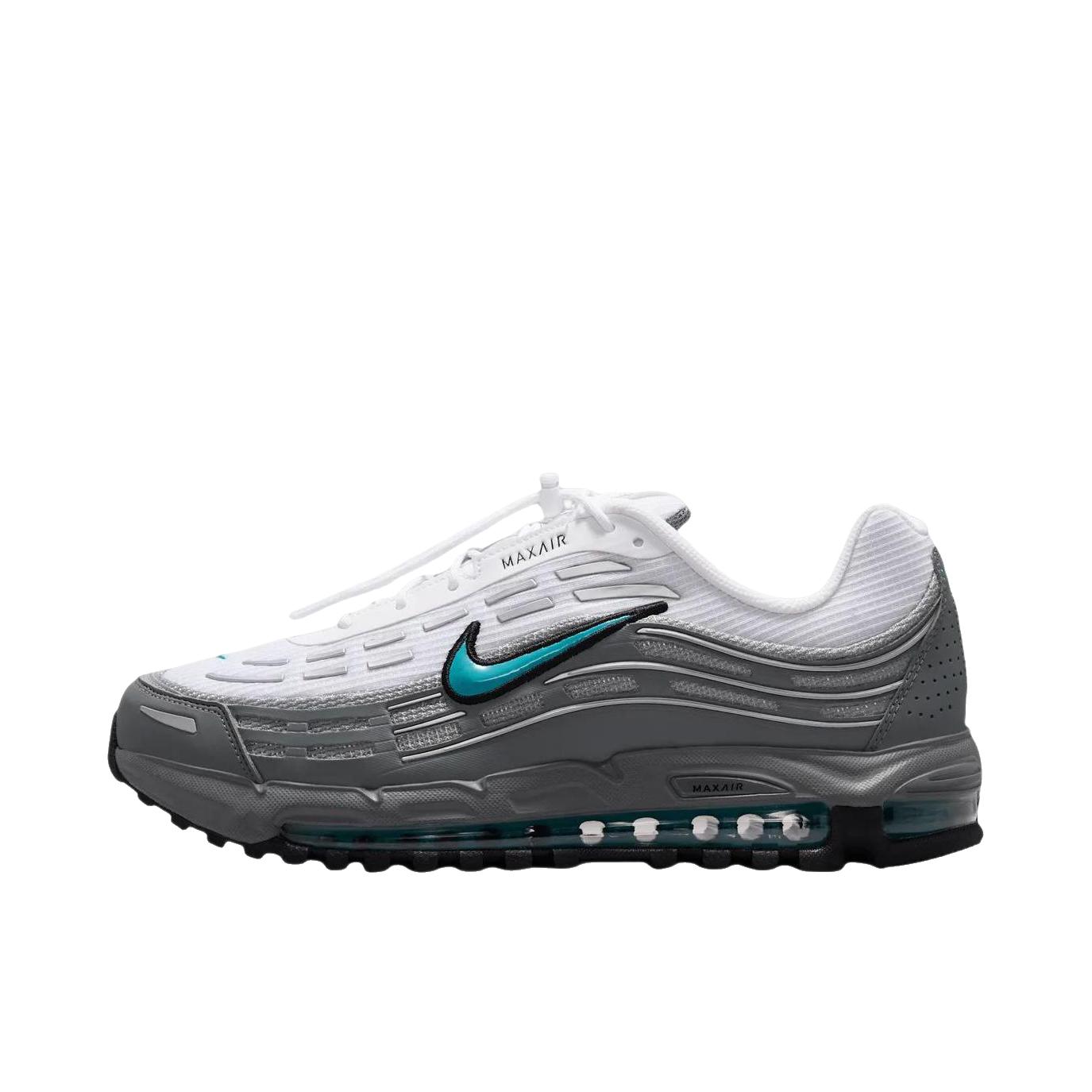 推荐商品：Nike AIR MAX TL 2.5 跑鞋 减震圆头百搭合成革回弹舒适耐磨 白色/深灰色