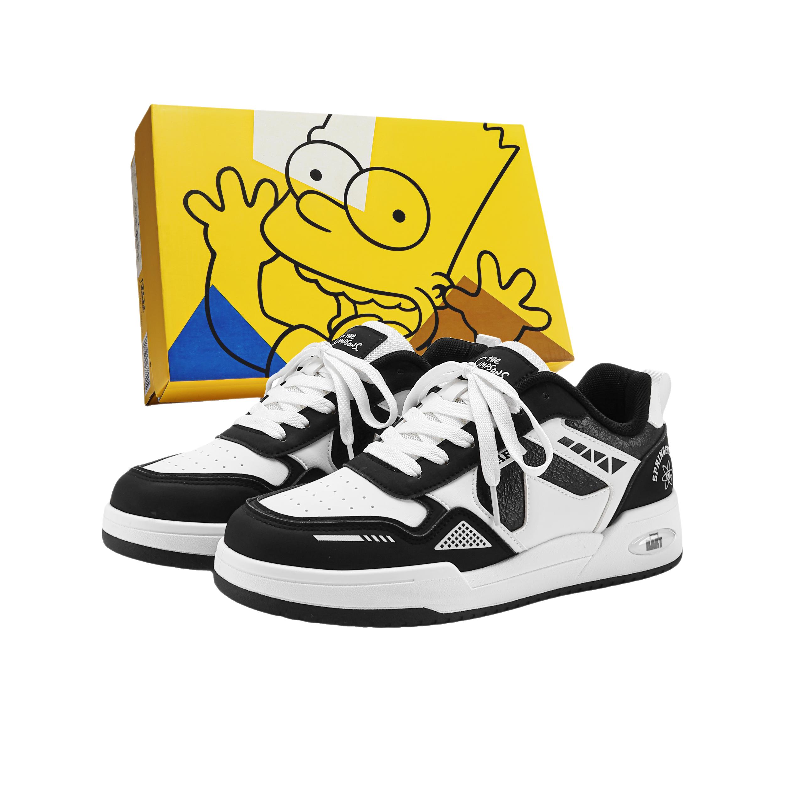 推荐商品：The Simpsons/辛普森一家板鞋街头复古美式校园BJSFW260004U 礼盒款/低帮/黑色