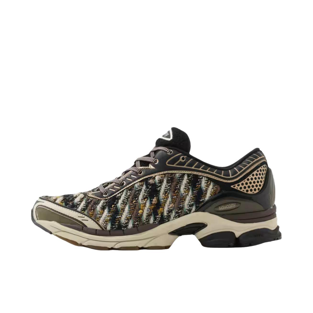 推荐商品：Saucony/索康尼 PROGRID PARAMOUNT SWEATER WEATHER 跑鞋 透气舒适耐用耐磨 低帮/灰色/褐色