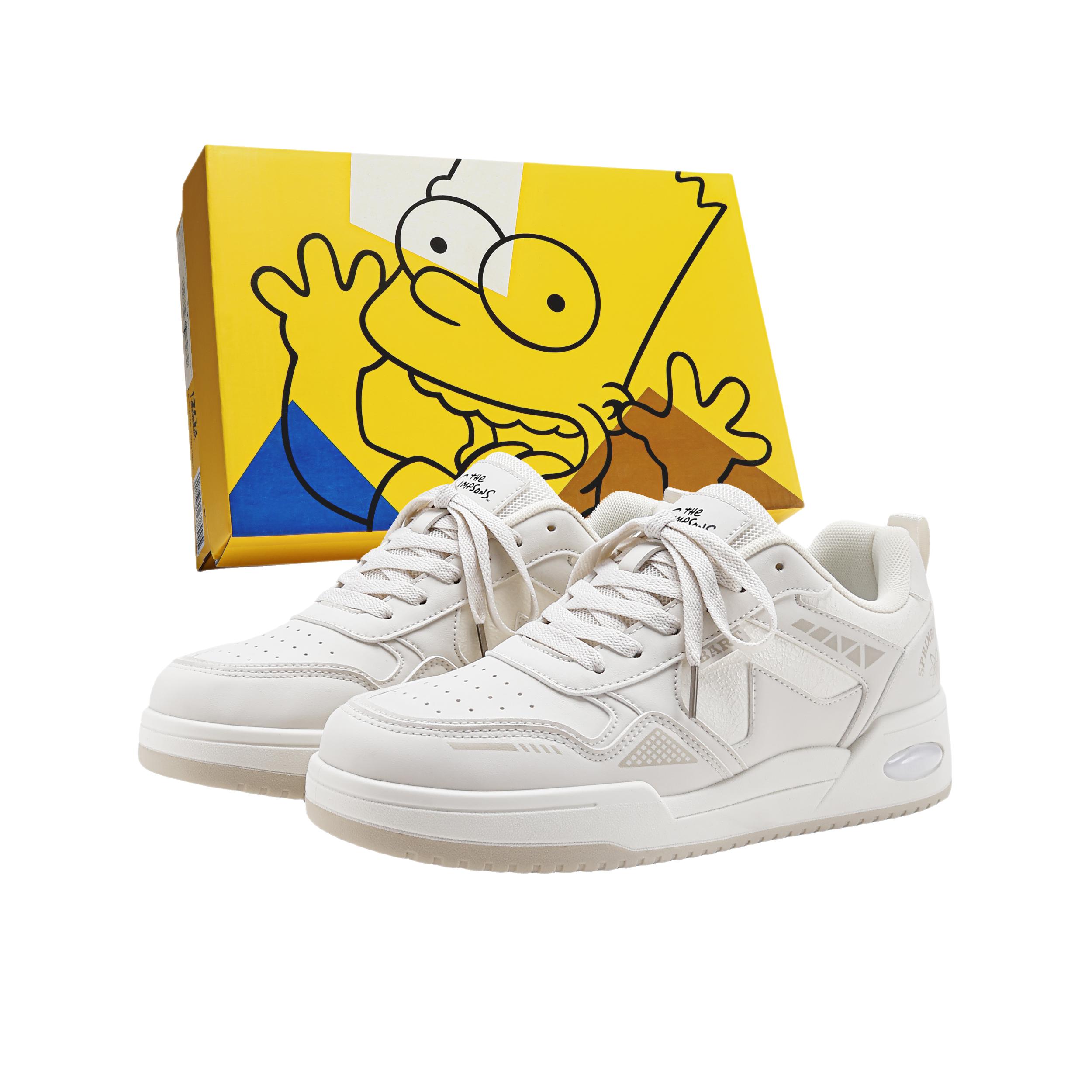 推荐商品：The Simpsons/辛普森一家板鞋街头复古美式校园BJSFW260004U 礼盒款/低帮/米色/杏色