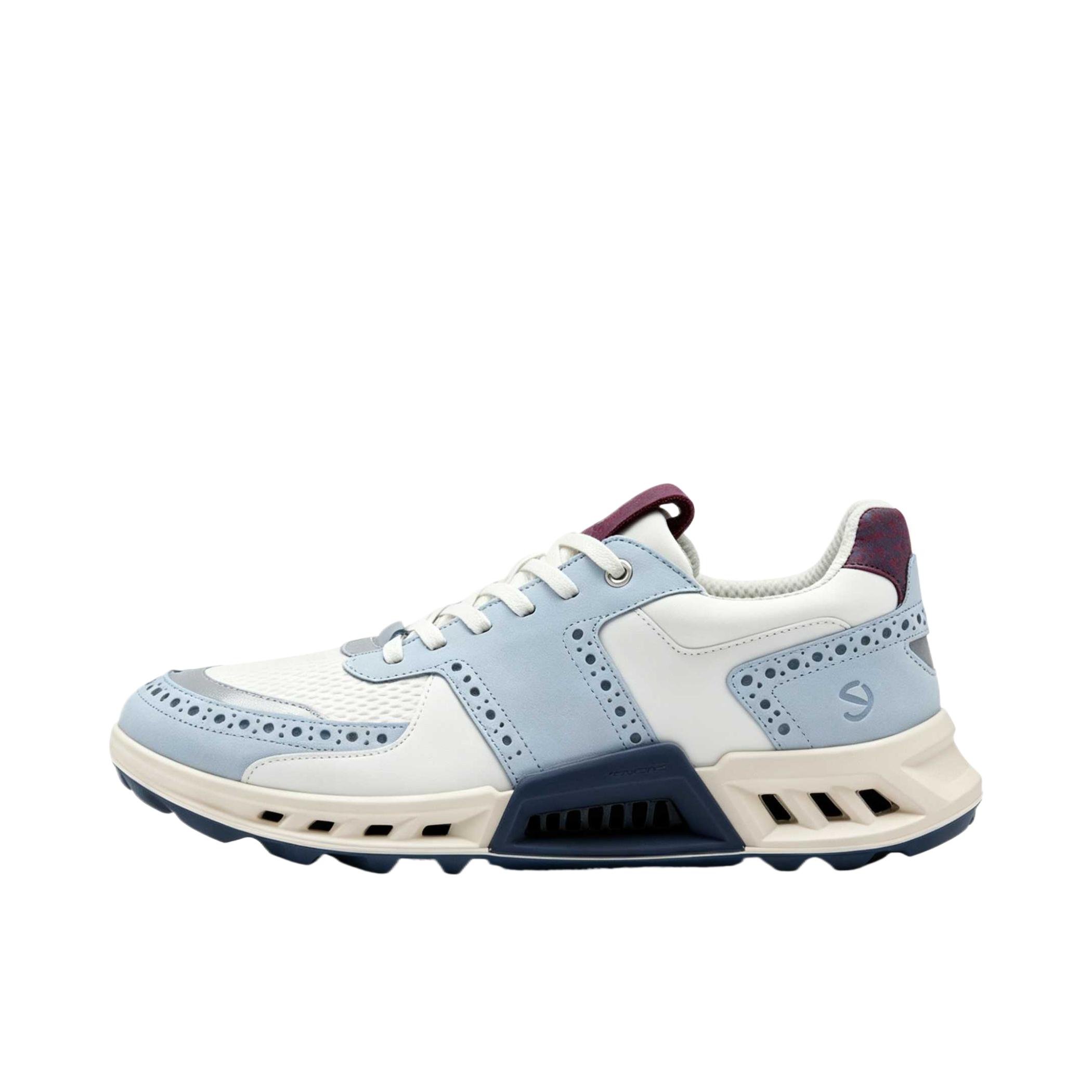 推荐商品：ECCO/爱步 GOLF BIOM C4 训练鞋 圆头系带 低帮/灰色/蓝色/白色/暗宝石红色