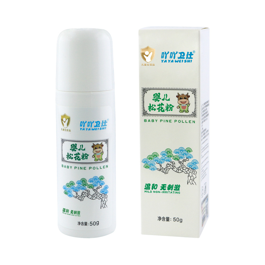 推荐商品：吖吖卫仕 婴儿松花粉温和无刺激清凉吸汗亲肤防热痱