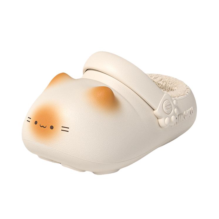 推荐商品：chikoku 拖鞋 居家厚底 1752-S15 足弓支撑/包头/米色