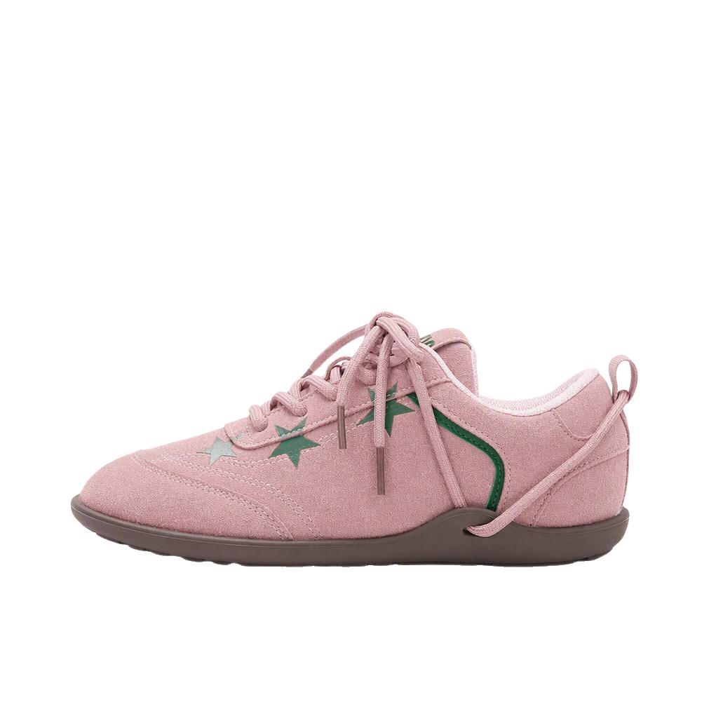 推荐商品：Semir/森马 板鞋 复古小众星星深口 STH253060 女款/粉色/绿色