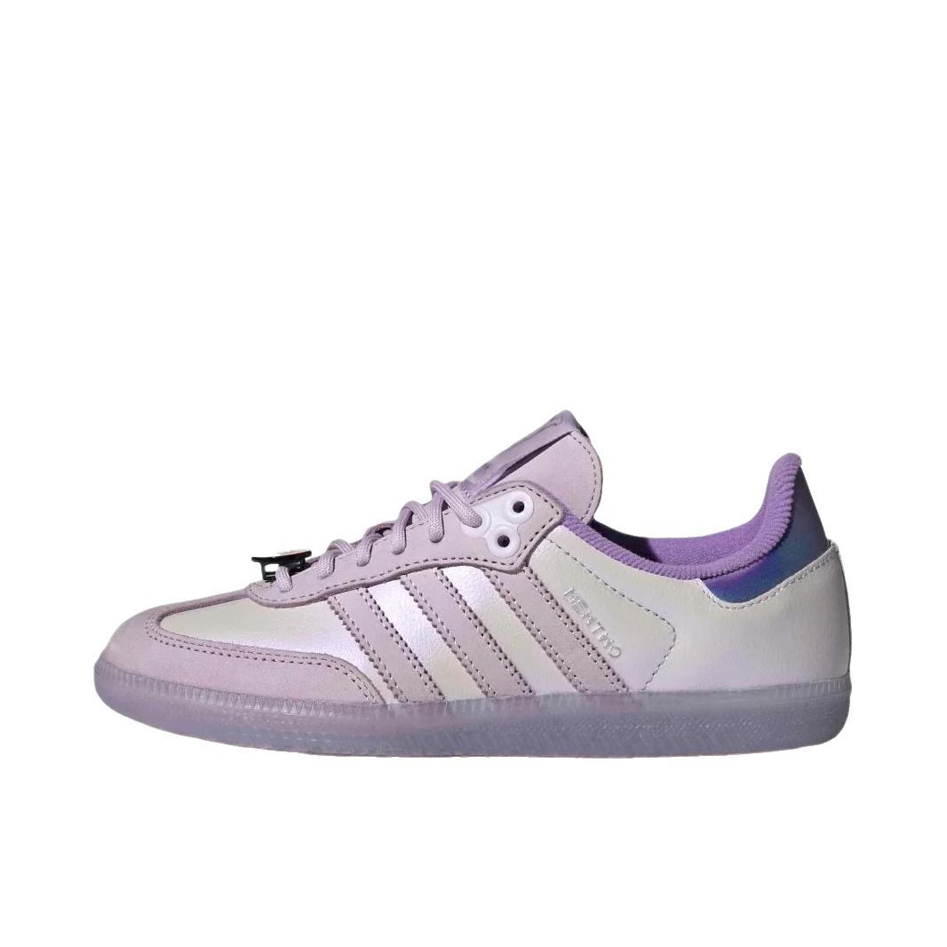 推荐商品：adidas Originals Samba OG T头鞋 板鞋 经典复古舒适百搭耐磨合成革圆头薄底贴合 低帮/GS款/薰衣草紫