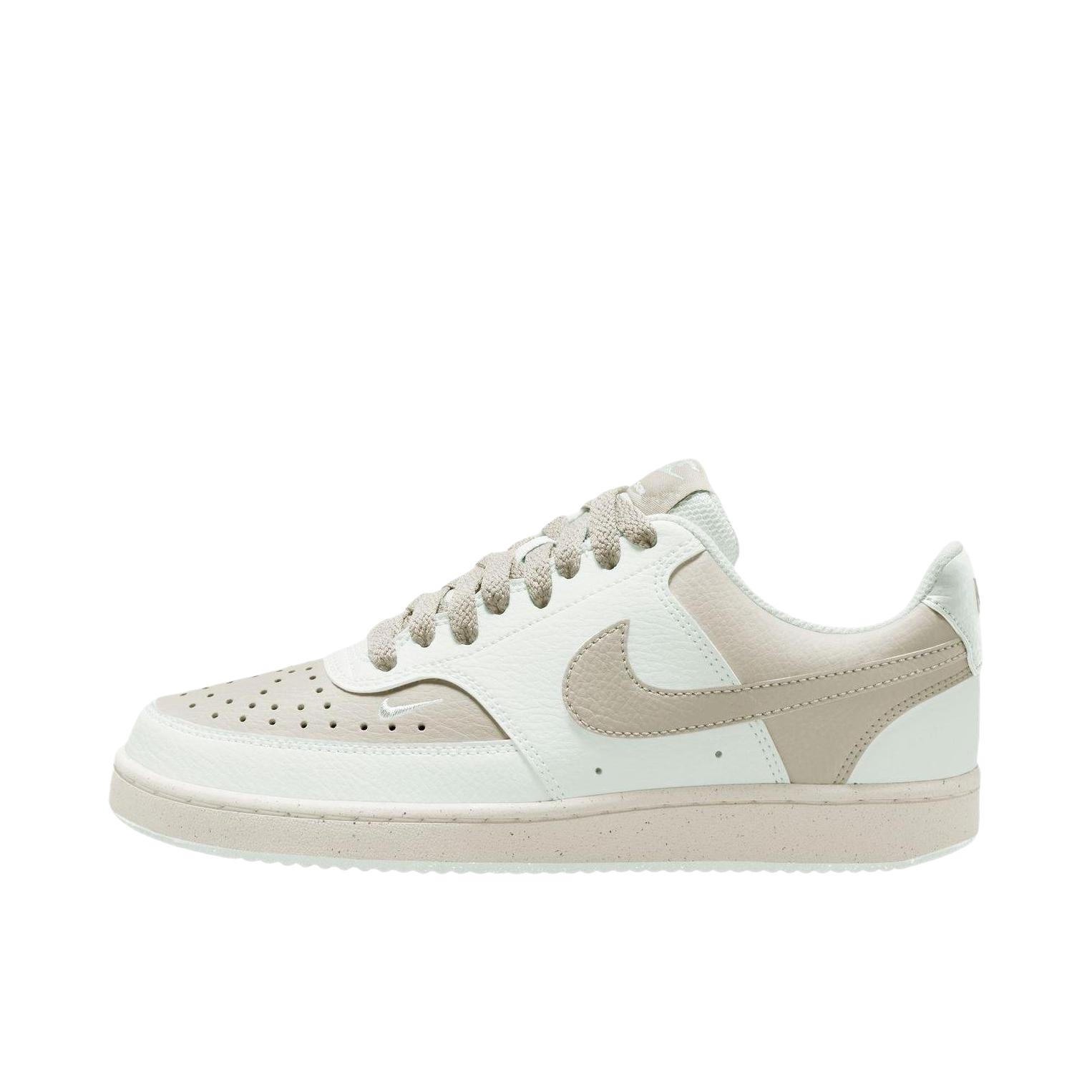 推荐商品：Nike Court Vision 板鞋 复古缓震抓地防滑轻便 低帮/女款/白色