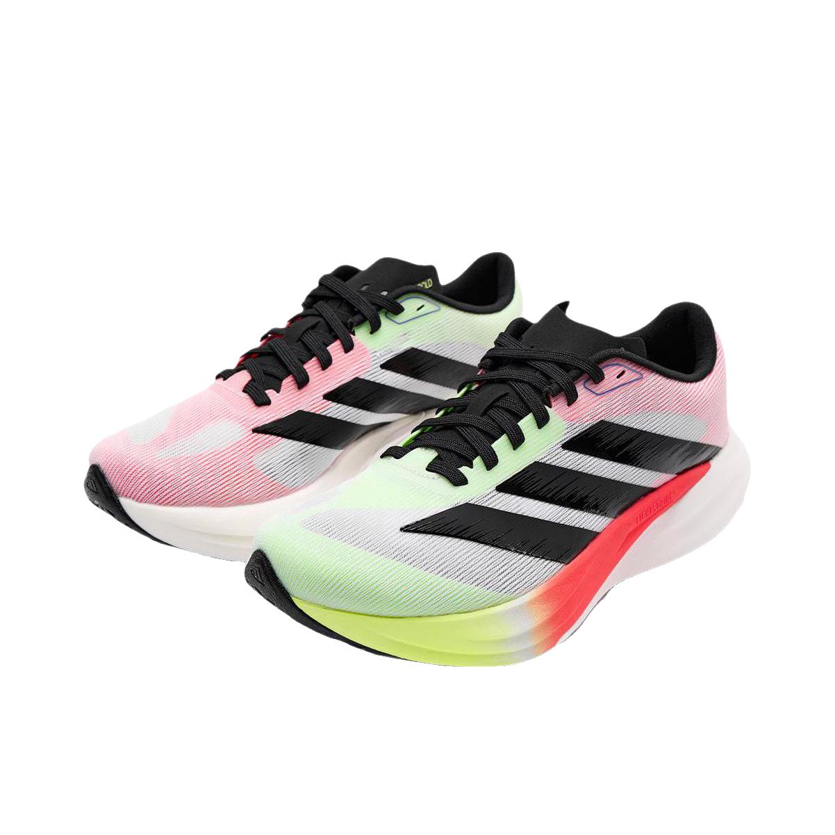 推荐商品：adidas ZYRION BOLD 盈风系列 跑鞋 防滑耐磨回弹 鸳鸯款/低帮/白色/一号黑/荧光黄
