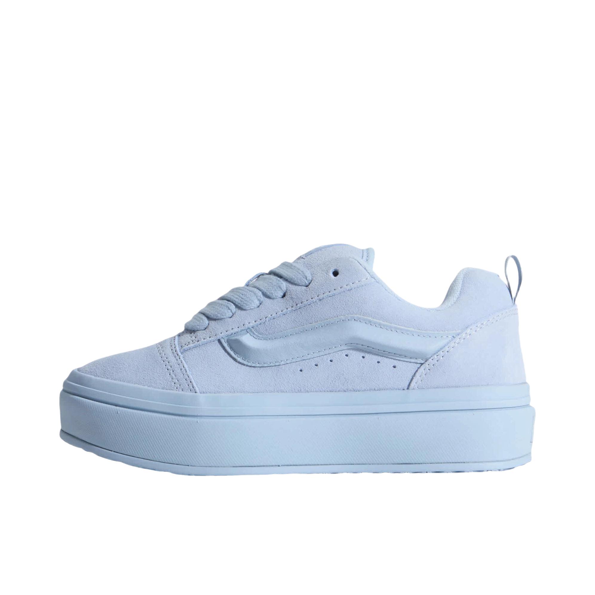 推荐商品：Vans/范斯 Knu Skool Stacklite 板鞋 百搭舒适增高耐磨 浅蓝色