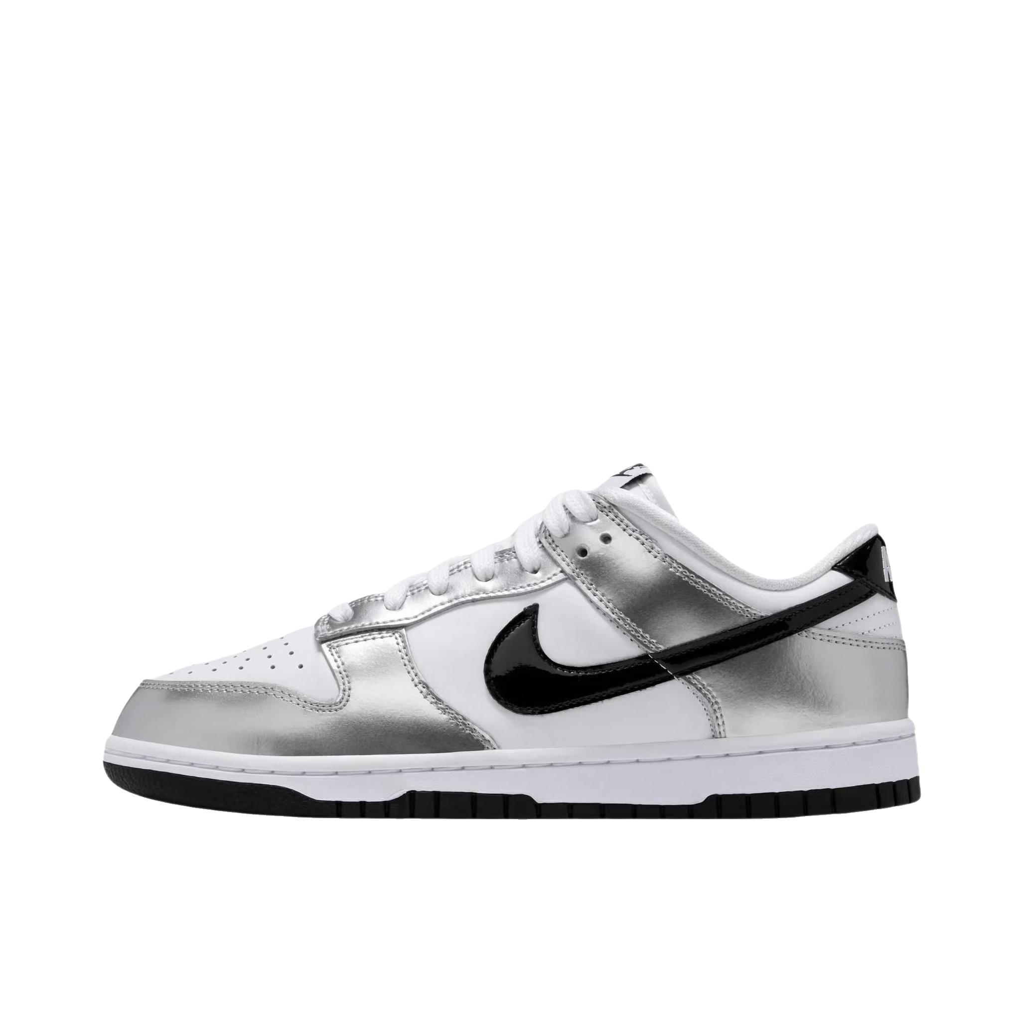 推荐商品：Nike Dunk 板鞋 经典复古百搭 低帮/白色/银色/黑色