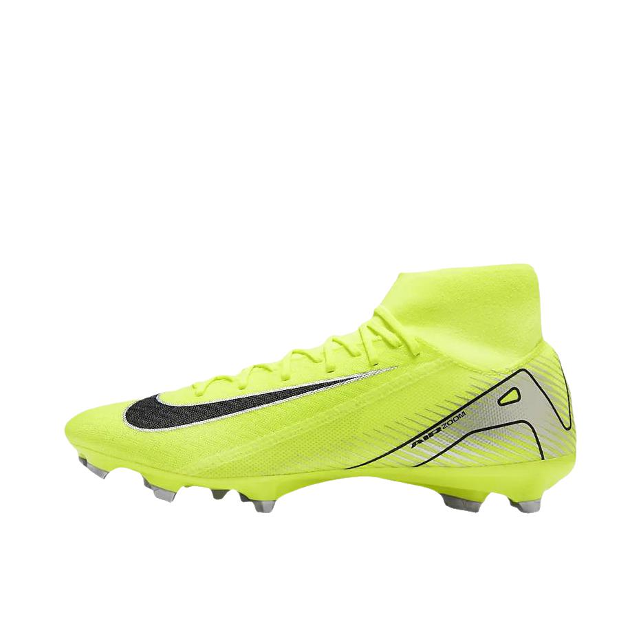 推荐商品：Nike United Mercurial Superfly 10 Academy FG/MG 中端 混钉 多场地 防滑耐磨 舒适减震 足球鞋 荧光黄/黑色