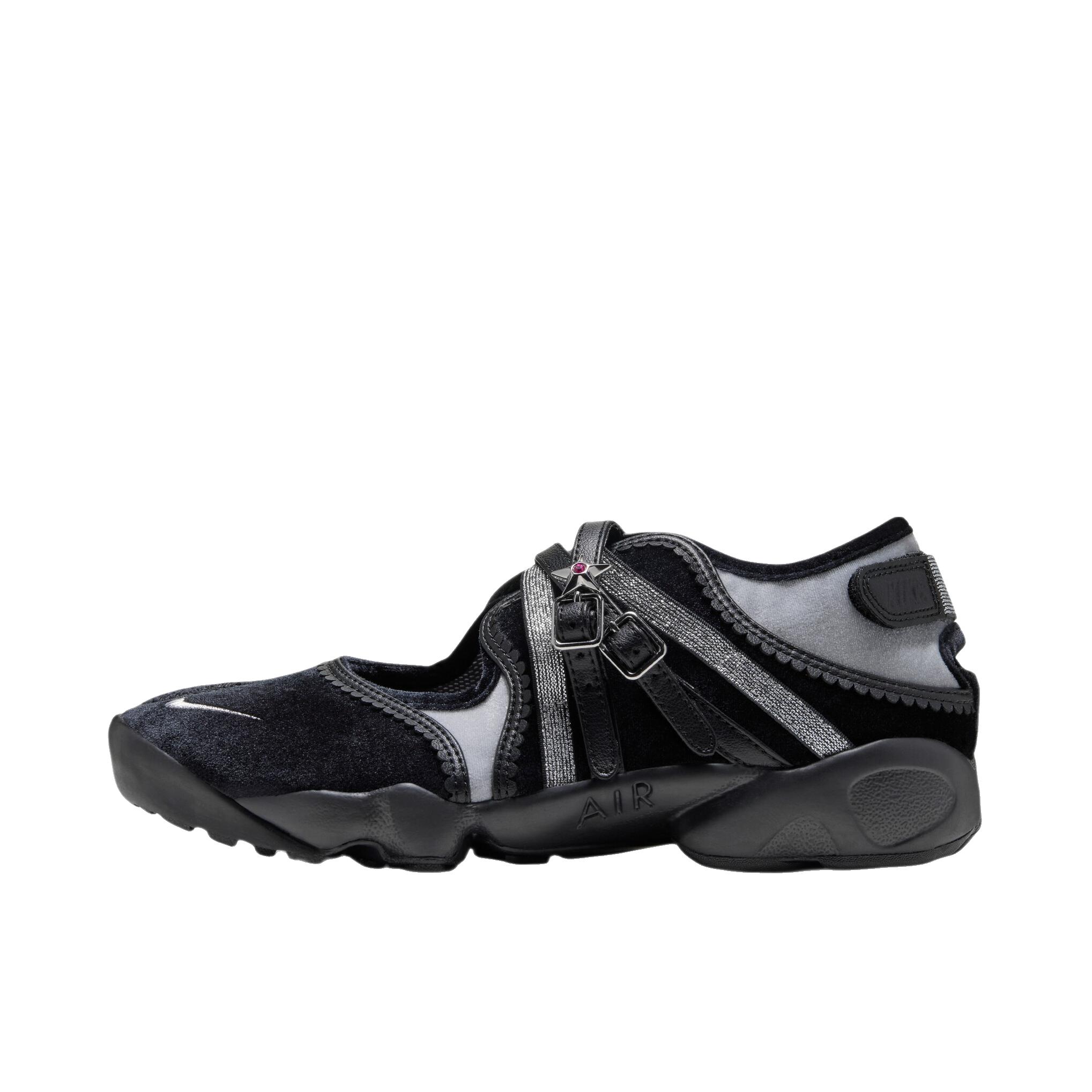 推荐商品：Nike Air Rift BR 运动休闲鞋 舒适百搭防滑 煤黑色/黑色/金属银