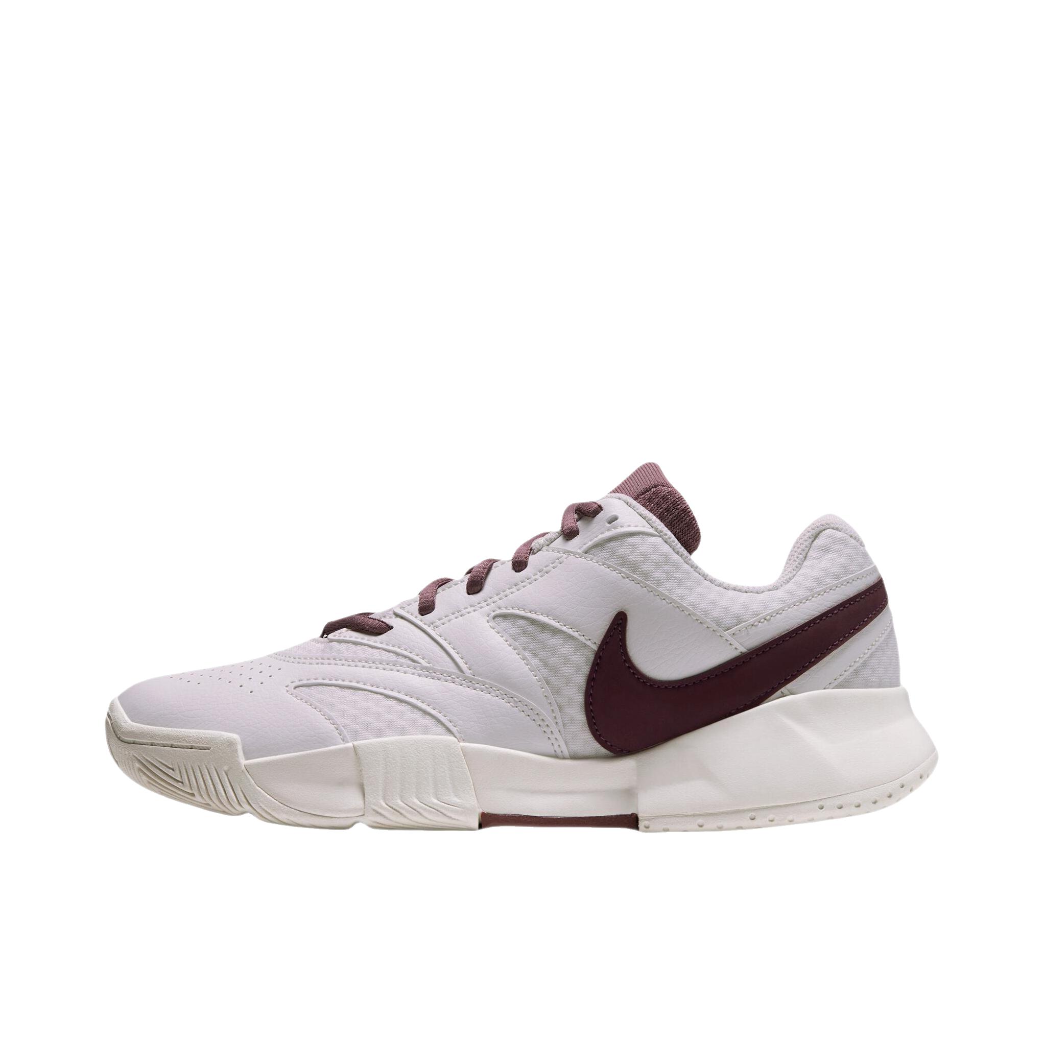 推荐商品：Nike Court Lite 4 耐磨防滑 舒适透气 支撑缓震 抓地 网球鞋 帆白色/神秘枣红/深红色/岩石粉