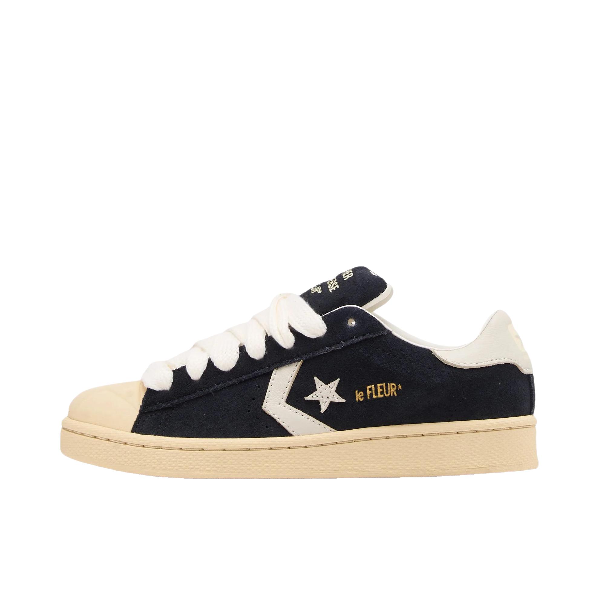 推荐商品：Converse/匡威 Pro Leather 复古 经典 防滑耐磨 运动 减震 板鞋 GOLF le FLEUR联名/低帮/黑色